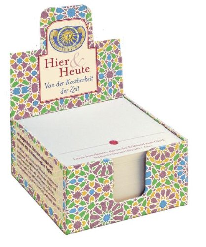 Product Image: Hier & Heute, Zettelbox: Von der Kostbarkeit der Zeit
