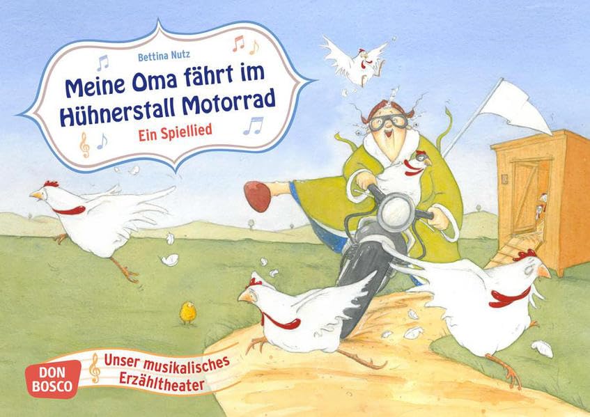 Meine Oma fährt im Hühnerstall Motorrad. Kamishibai Bildkartenset.: Entdecken - Erzählen - Begreifen: Spiellieder.: Bildkarten für unser musikalisches ... Begreifen.. Altersstufe: 2 bis 6 Jahre Media & Communication