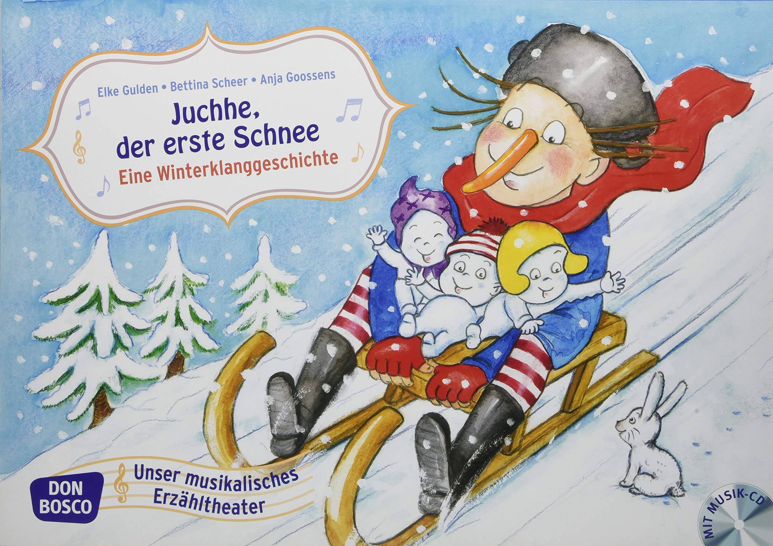 Juchhe der erste Schnee. Kamishibai Bildkartenset.: Entdecken - Erzählen - Begreifen: Spiellieder mit CD. (Bildkarten für unser musikalisches Erzähltheater) Non-fiction