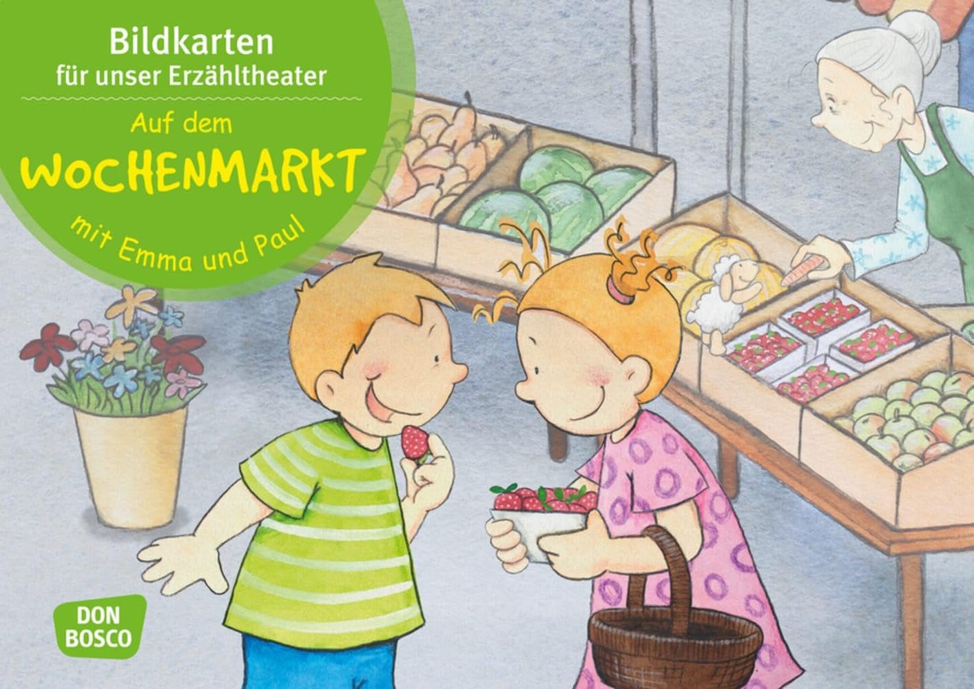Auf dem Wochenmarkt mit Emma und Paul. Kamishibai Bildkartenset.: Entdecken - Erzählen - Begreifen: Emma-und-Paul-Geschichten (Emma-und-Paul-Geschichten für unser Erzähltheater) Board Games