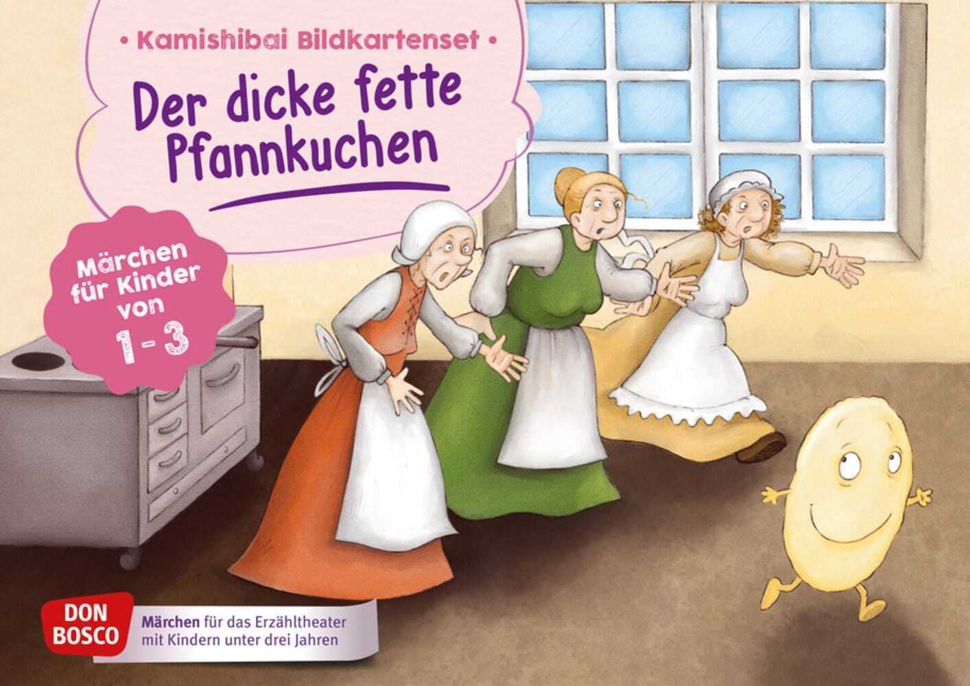Der dicke fette Pfannkuchen. Kamishibai Bildkartenset.: Märchen für Kinder von 1–3 (Märchen für das Erzähltheater mit Kindern unter drei Jahren) Non-fiction
