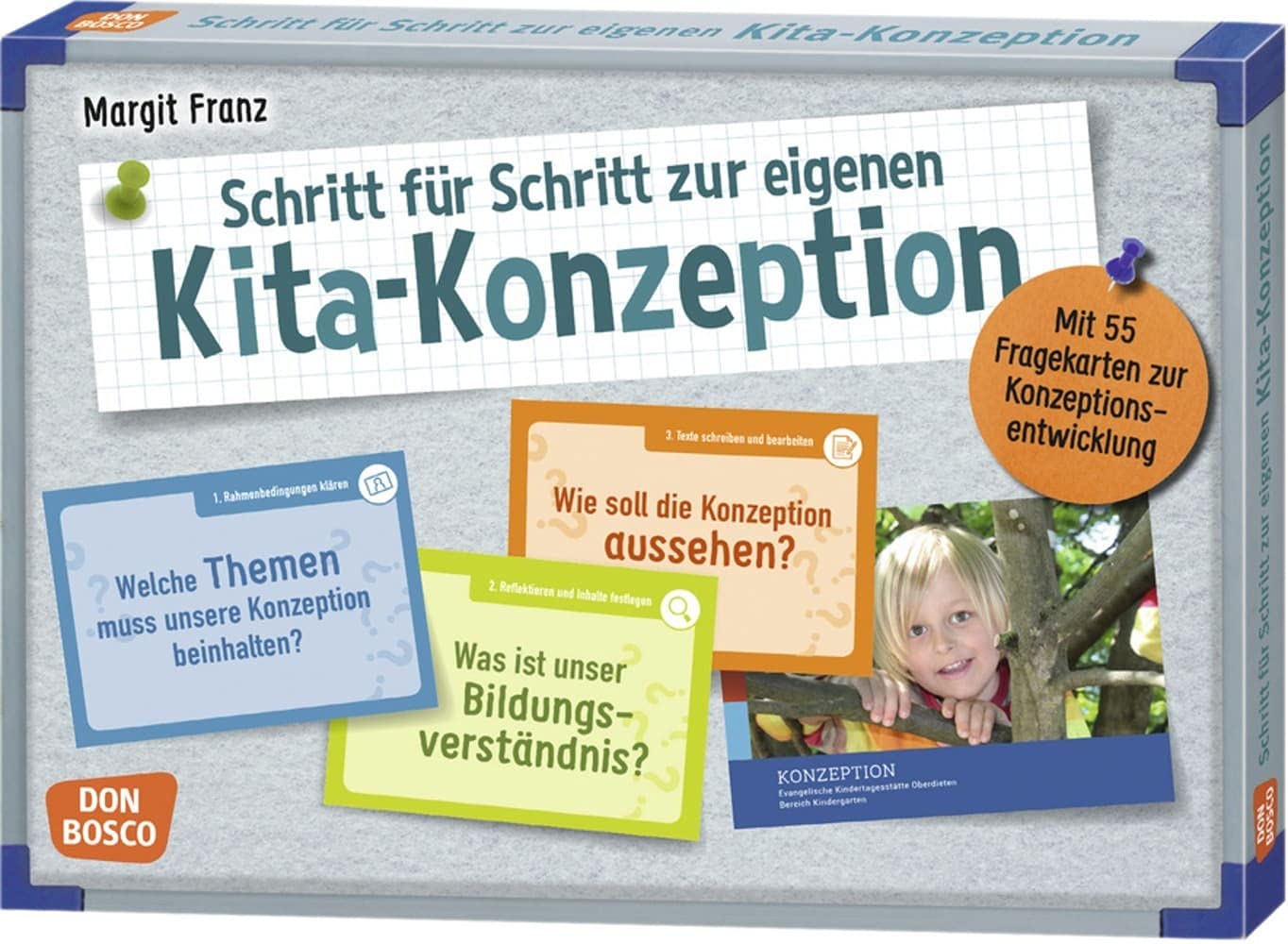 Schritt für Schritt zur eigenen Kita-Konzeption: Mit 55 Fragekarten zur Konzeptionsentwicklung (Mein Beruf - meine Kita. Don Bosco Bildkarten für Ausbildung, Teamentwicklung & Qualitätsmanagement) Study Guides
