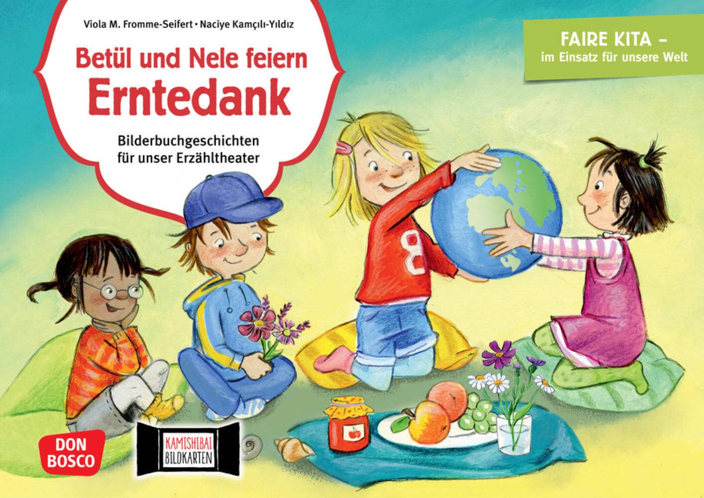 Betül und Nele feiern Erntedank. Kamishibai Bildkartenset. Entdecken - Erzählen - Begreifen. Bilderbuchgeschichten: Faire Kita - im Einsatz für unsere ... Lernen mit dem Erzähltheater Kamishibai) Mathematics