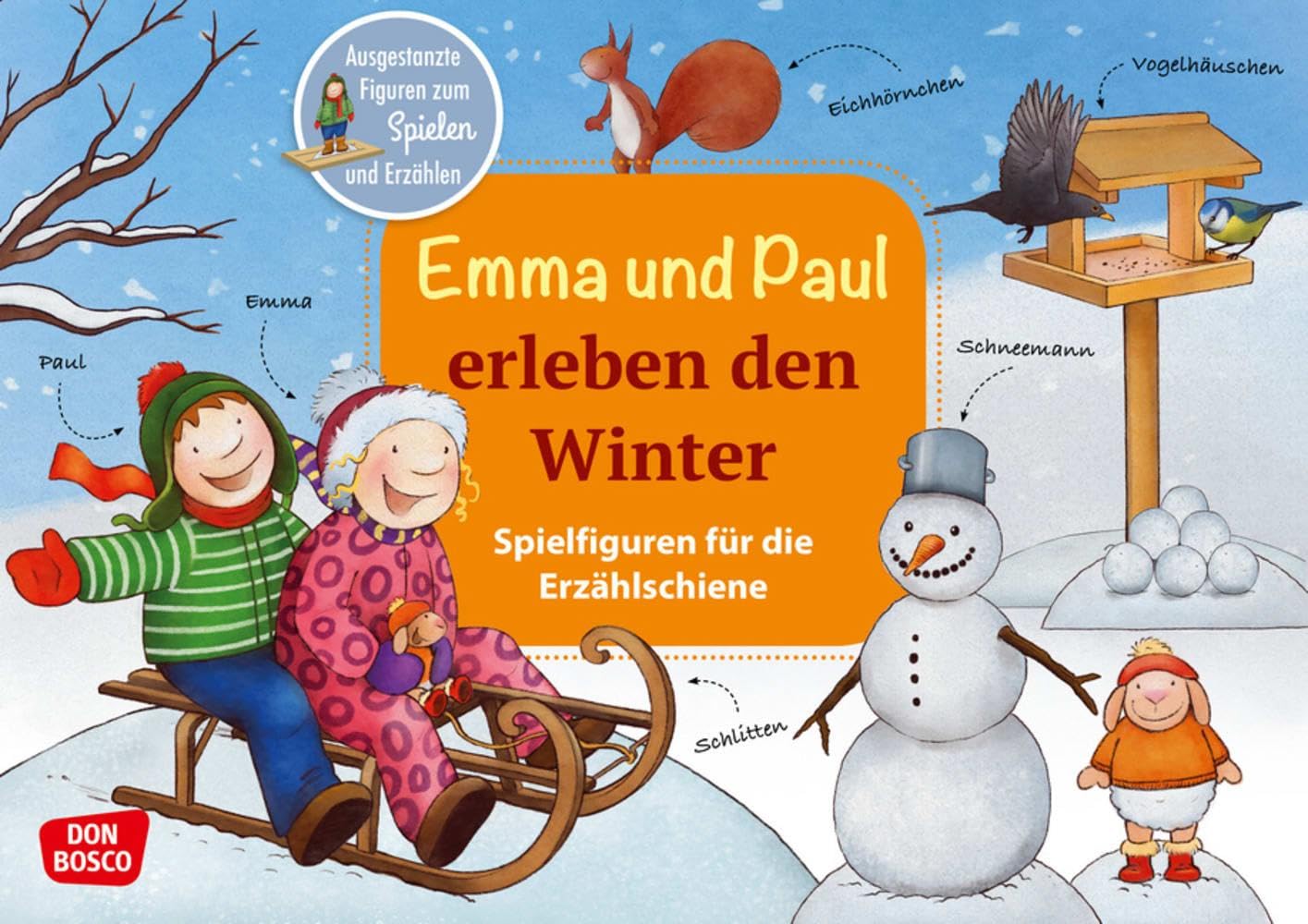 Emma und Paul erleben den Winter. Erzählschienen-Figurenset: Ausgestanzte Spielfiguren und Skript. Sprachförderung im Kindergarten. Eine ... die Erzählschiene: Emma-und-Paul-Geschichten) Film, Art & Culture