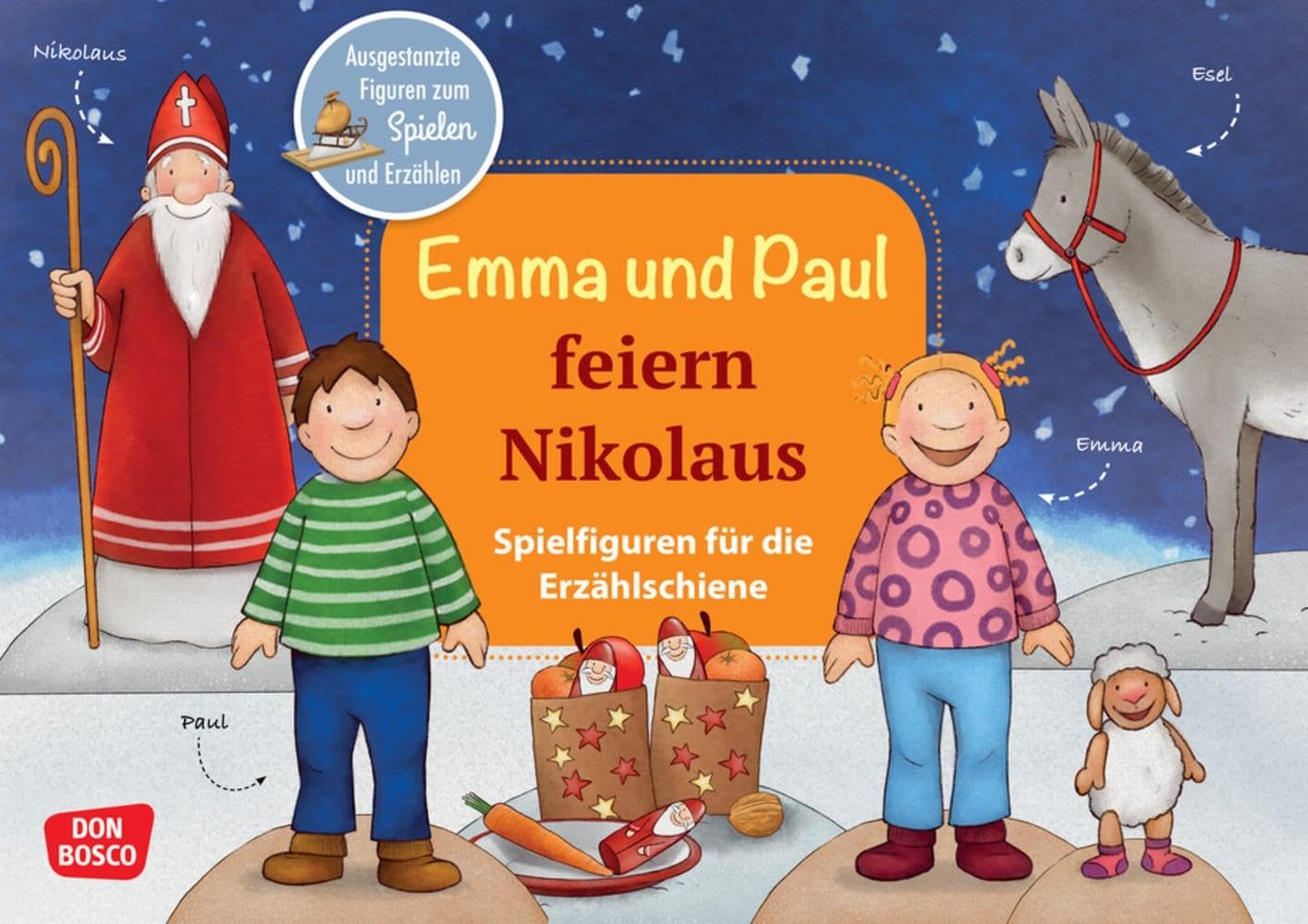 Emma und Paul feiern Nikolaus. Erzählschienen-Figurenset: Ausgestanzte Spielfiguren und Skript. Sprachförderung im Kindergarten. Für Kinder von 1-5 ... die Erzählschiene: Emma-und-Paul-Geschichten) Film, Art & Culture