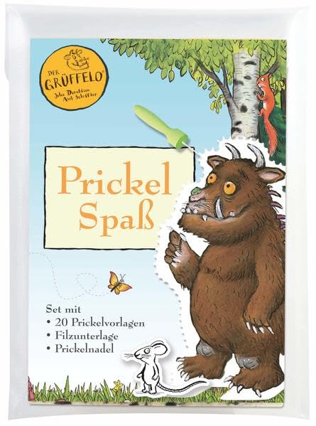 Der Grüffelo - Prickel-Spaß: Set mit 20 Ausmalvorlagen, Filzunterlage, Prickelnadel Non-fiction