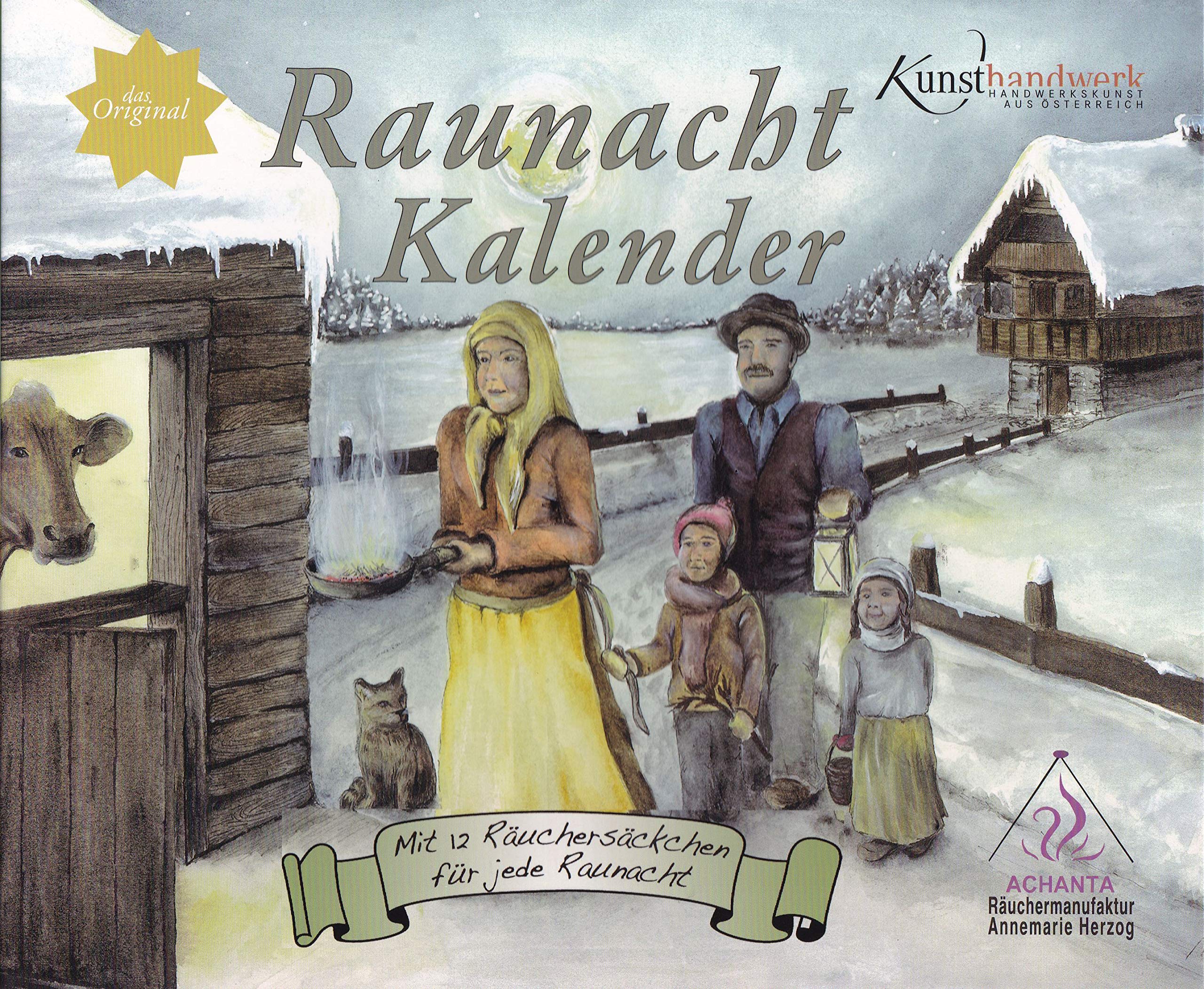 Rauhnacht Kalender: Mit 12 Räuchersäckchen für jede Rauhnacht Calendars