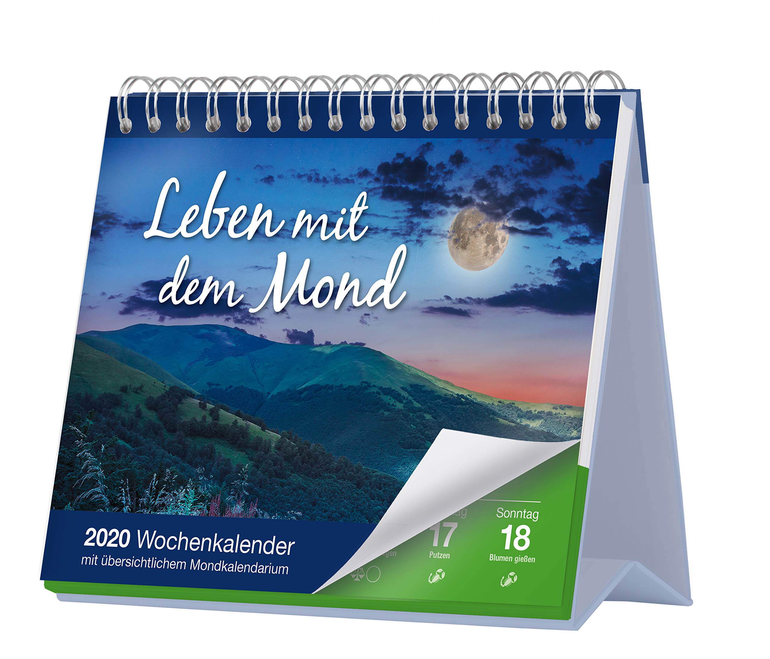 Leben mit dem Mond 2020: Wochenkalender mit übersichtlichem Mondkalendarium Leisure, Home & Garden