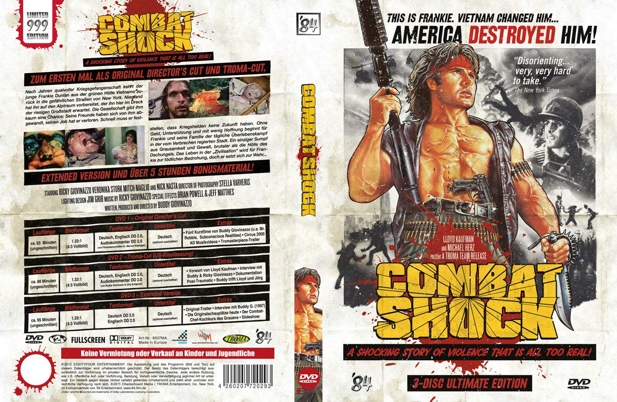 Combat Shock '84 (3-Disc Ultimate Edtion) Ltd. 999 Edt. Films