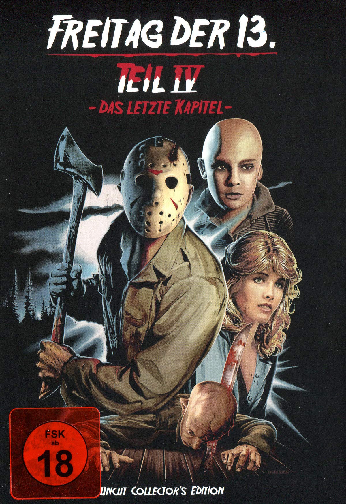 Freitag, der 13. - Teil 4: Das letzte Kapitel - Collector's Edition - limitiertes Mediabook auf 500 Stück (Cover D) dvd