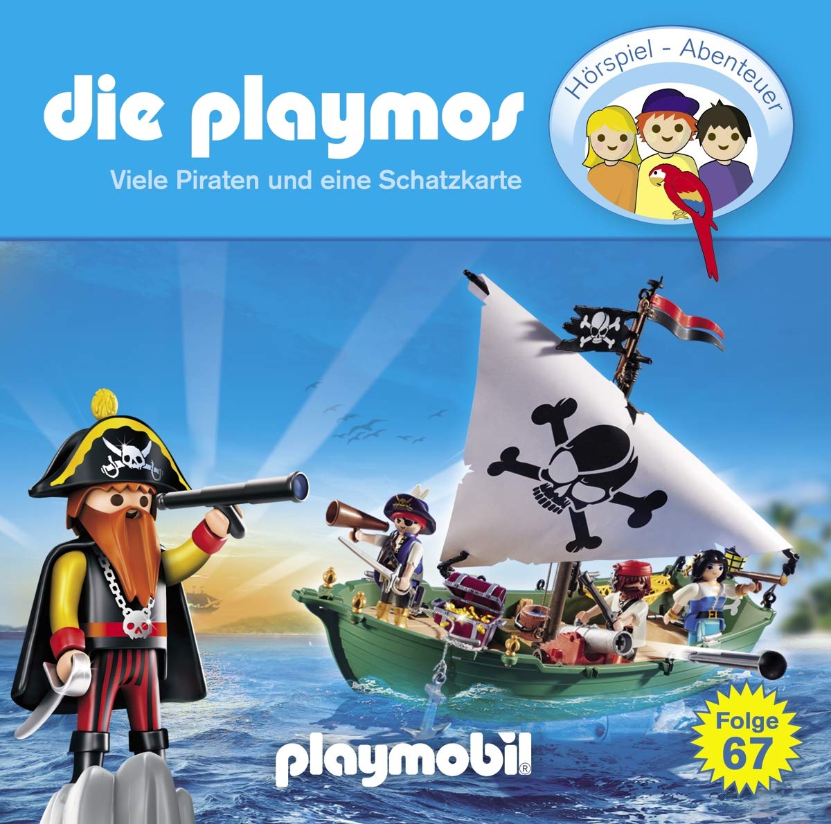 Die Playmos - Folge 67: Viele Piraten und eine Schatzkarte (Das Original Playmobil Hörspiel) Children & Young People Audio Books