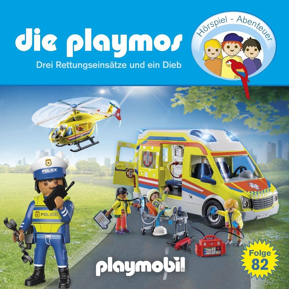 Die Playmos - Folge 82: Drei Rettungseinsätze und ein Dieb (Das Original Playmobil Hörspiel) Children & Young People