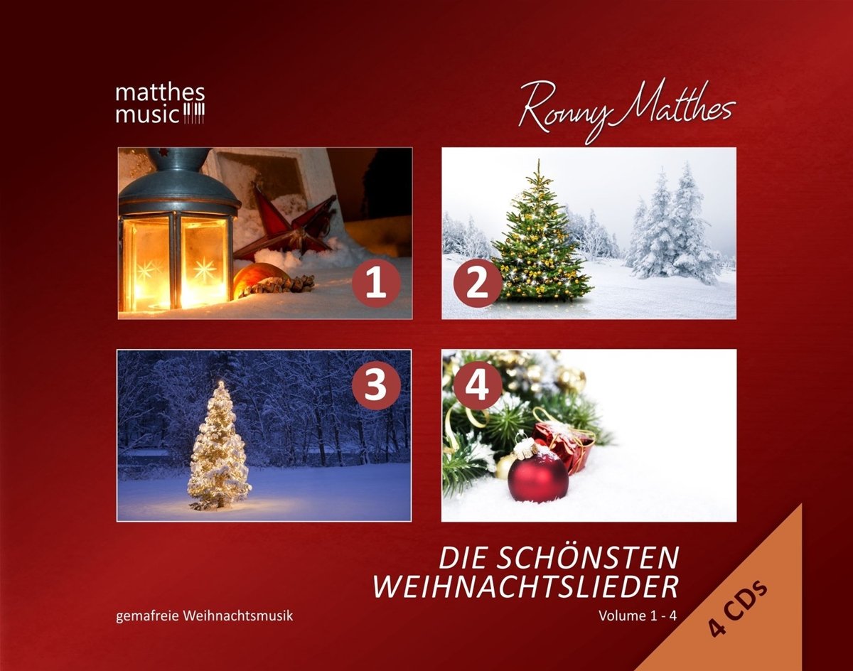 Die schönsten Weihnachtslieder: Vol. 1 - 4 (4 CD - Box) - Gemafreie instrumentale Weihnachtsmusik Other music genres
