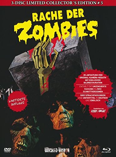 Rache der Zombies - 3-Disc Uncut Limited Collector's Edition No. 5 (Blu-ray & 2 DVDs, Limitiert auf 444 Stück, Cover B) Movies