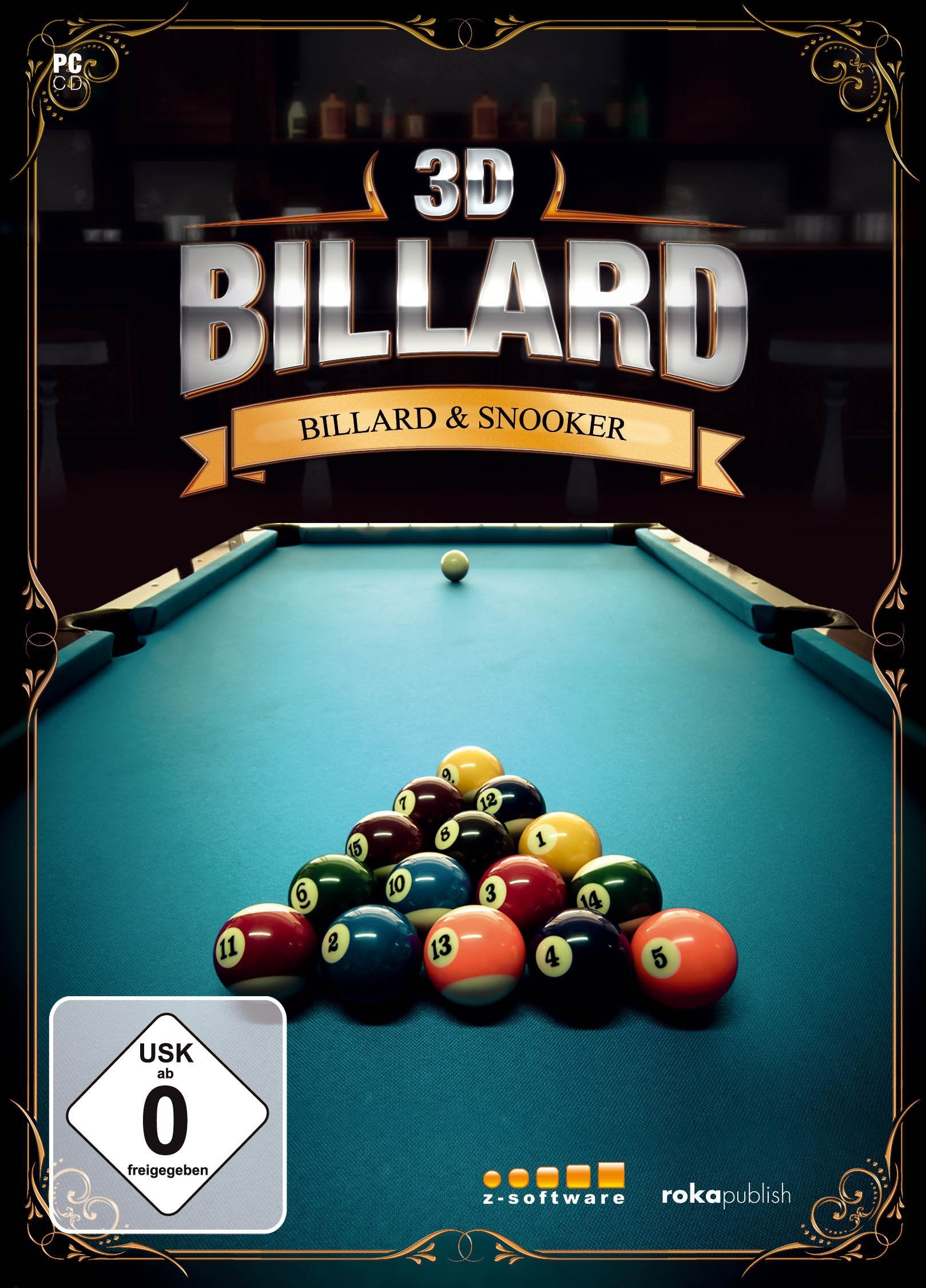 3D Billard - Billard & Snooker. Für Windows XP/Vista/7/8 game