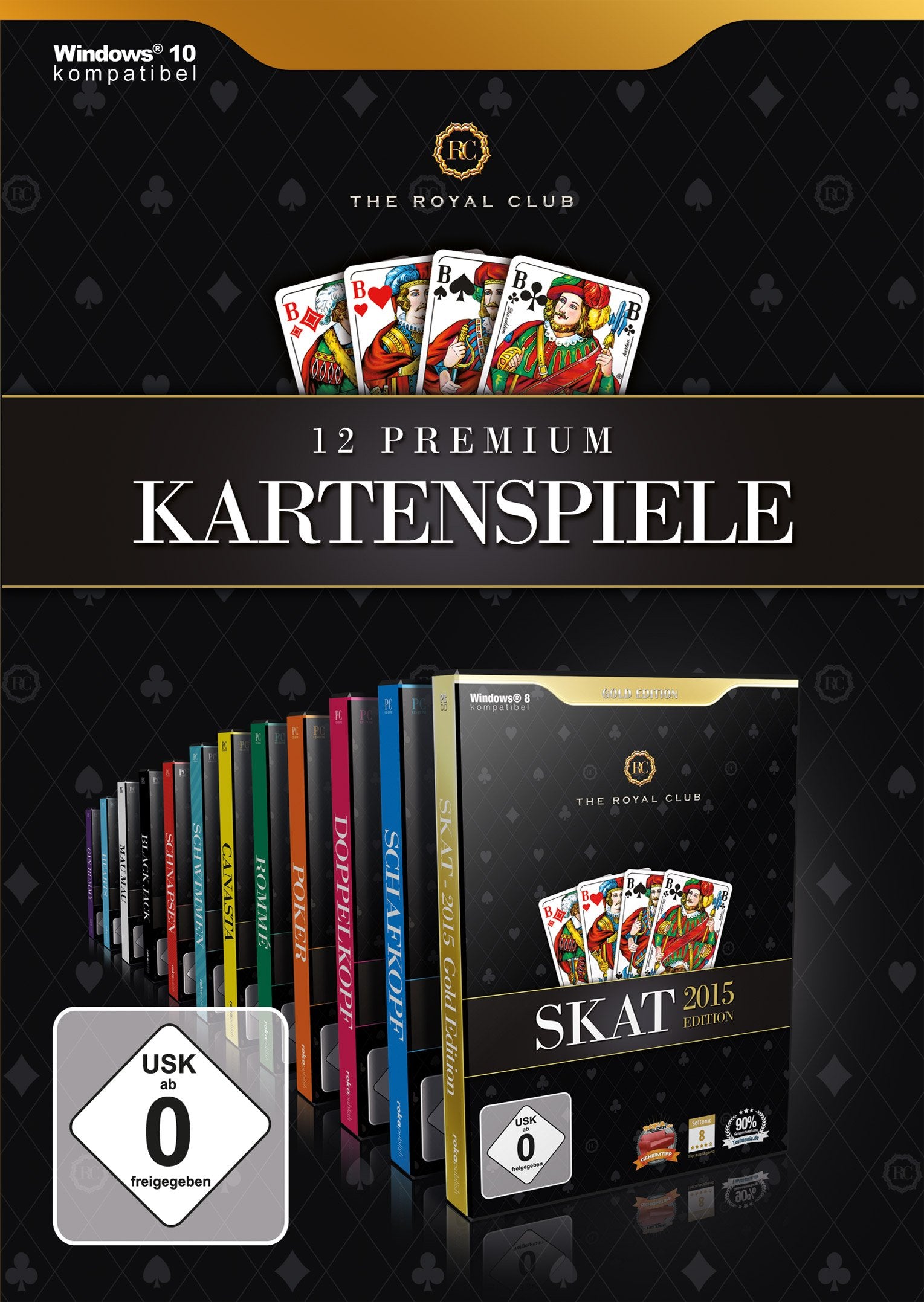 The Royal Club - 12 Premium Kartenspiele (PC) PC