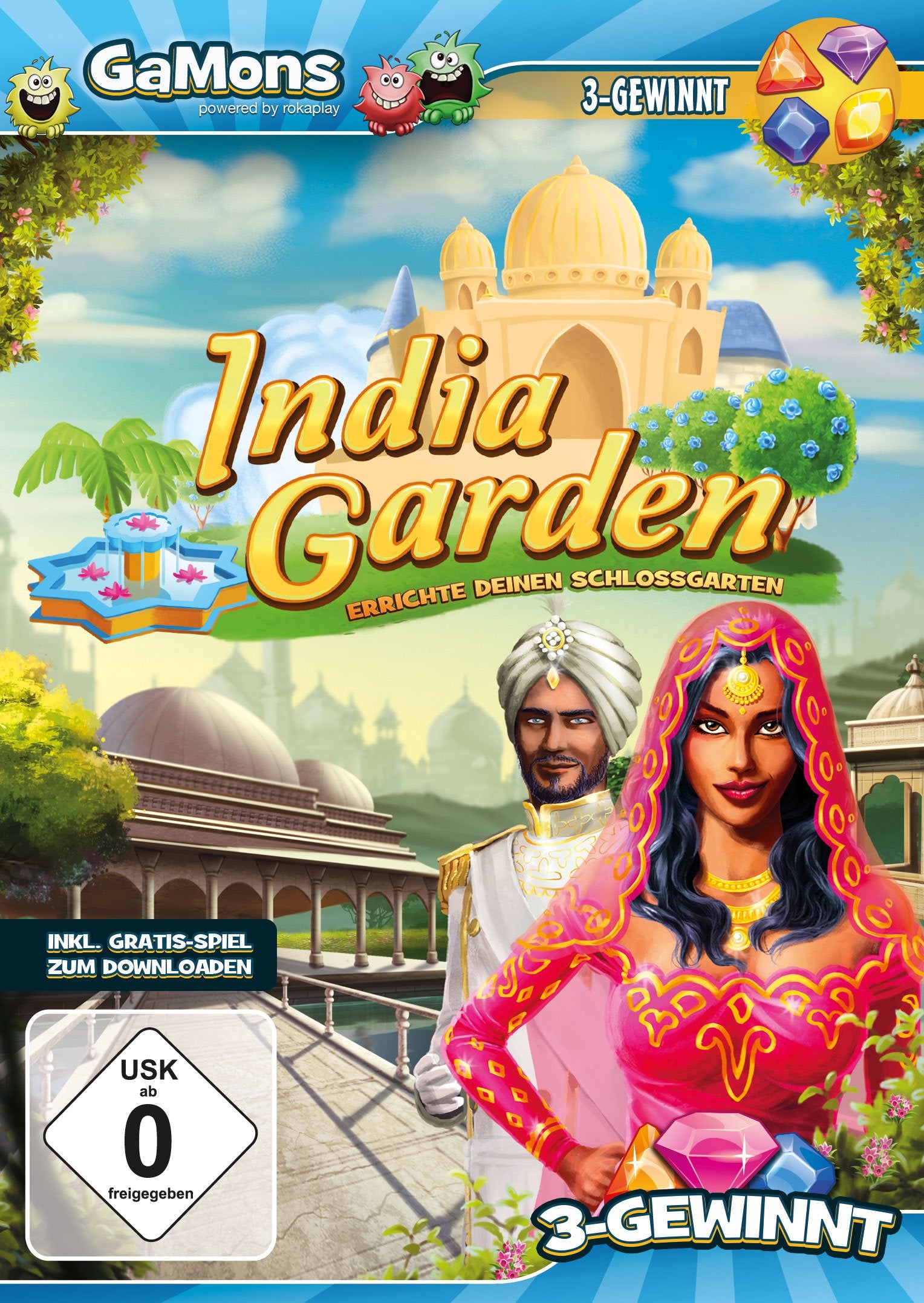 GaMons - India Garden. Für  Windows Vista/7/8/8.1/10 PC