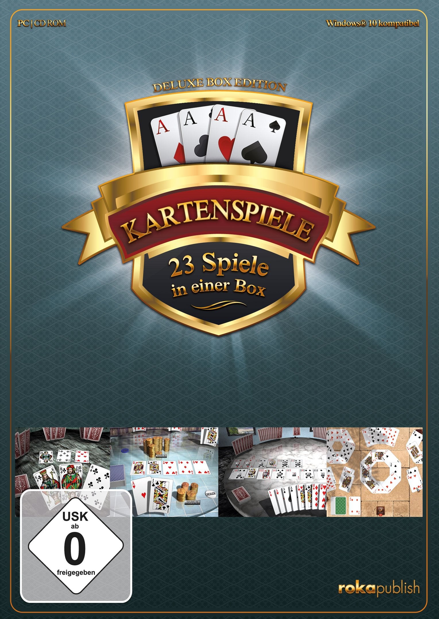 Kartenspiele 23 in 1 Deluxe Box Edition. Für Windows Vista/7/8/8.1/10 PC