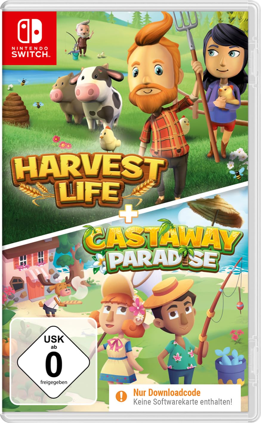 Product Image: Harvest Life + Castaway Paradise (Code in a Box) (Nintendo Switch)