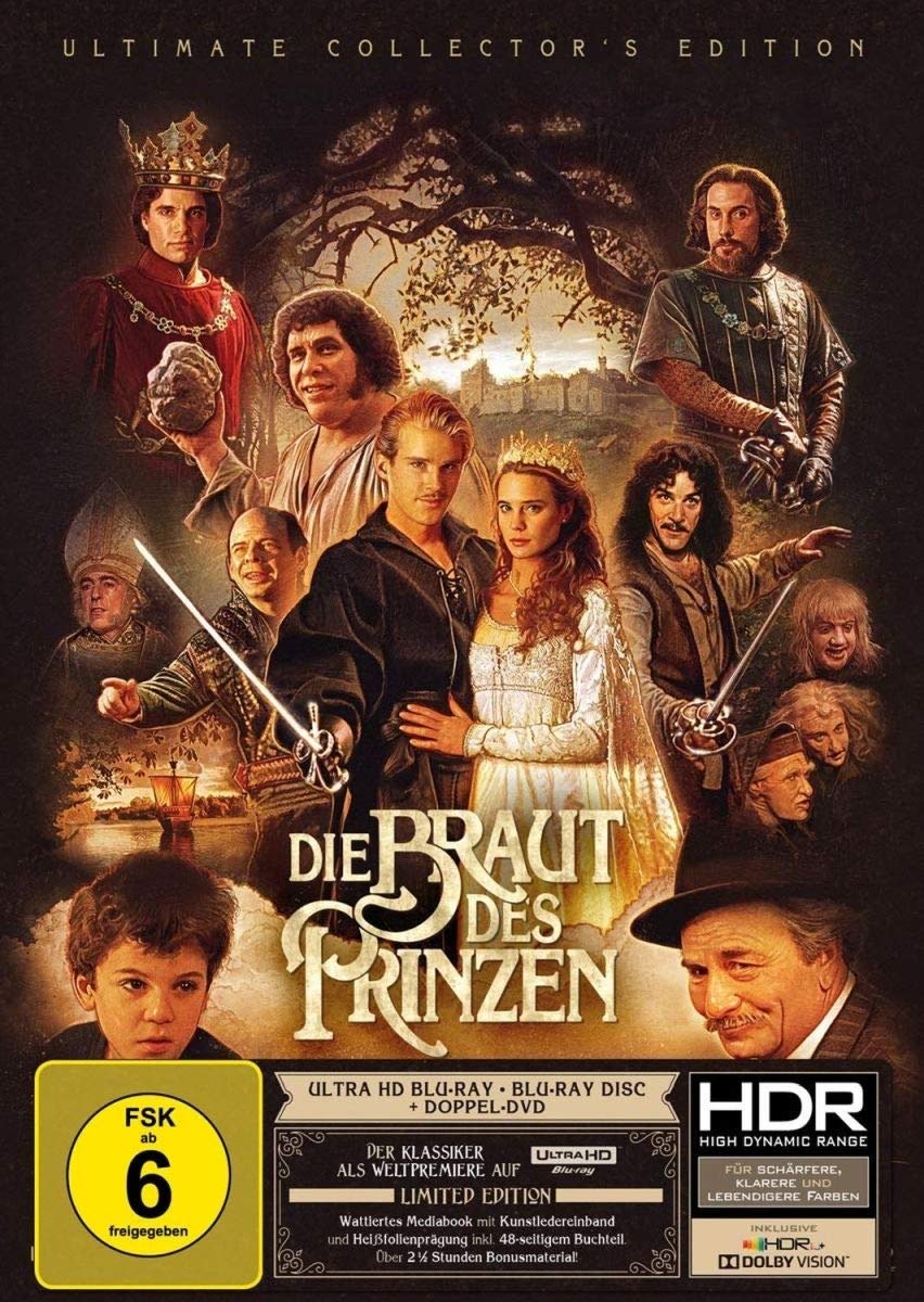 Die Braut des Prinzen - Limited Mediabook Edition (4K Ultra HD) (+ Blu-ray + 2 DVDs) Films