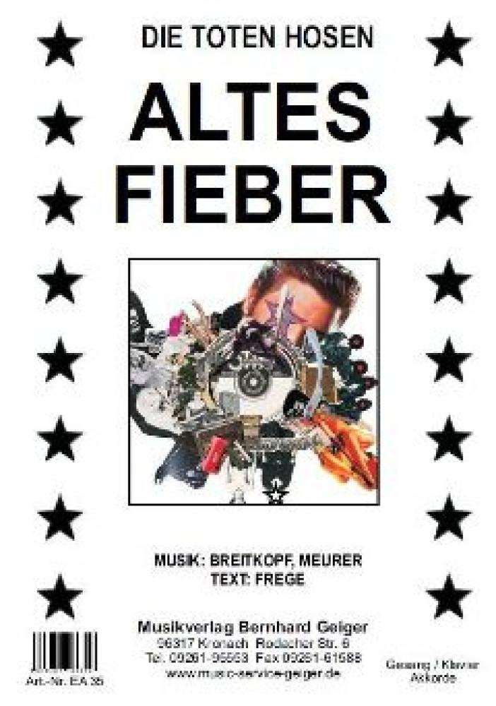 Altes Fieber - Einzelausgabe für Gesang / Klavier / Keyboard / Akkordeon / Gitarre Sheet Music