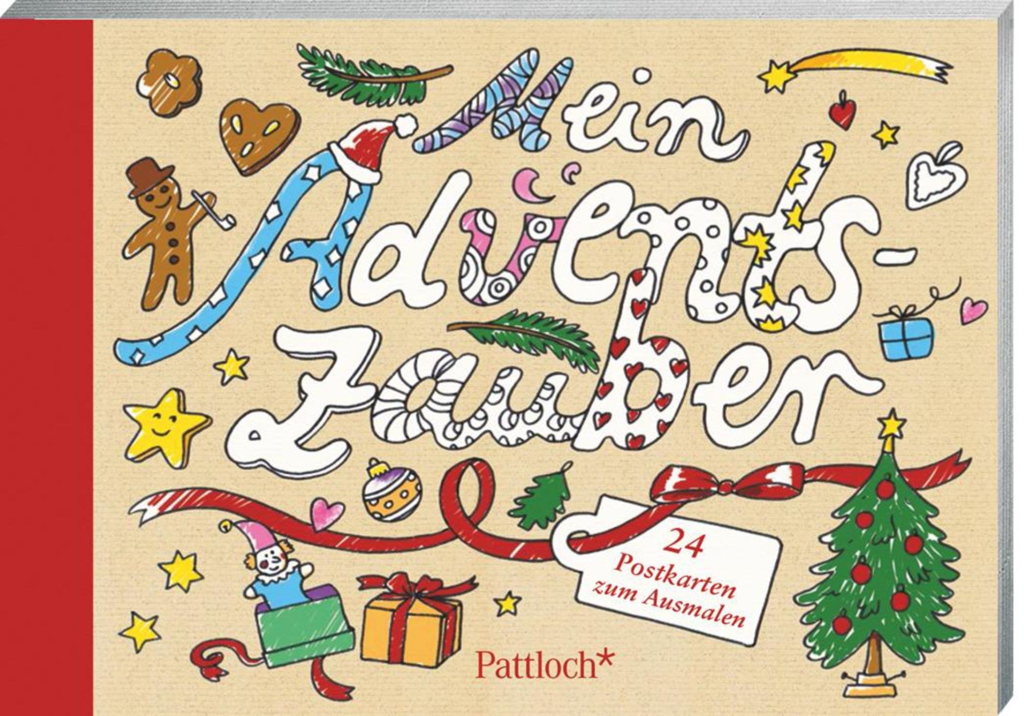Mein Adventszauber: 24 Postkarten zum Ausmalen Lifestyle