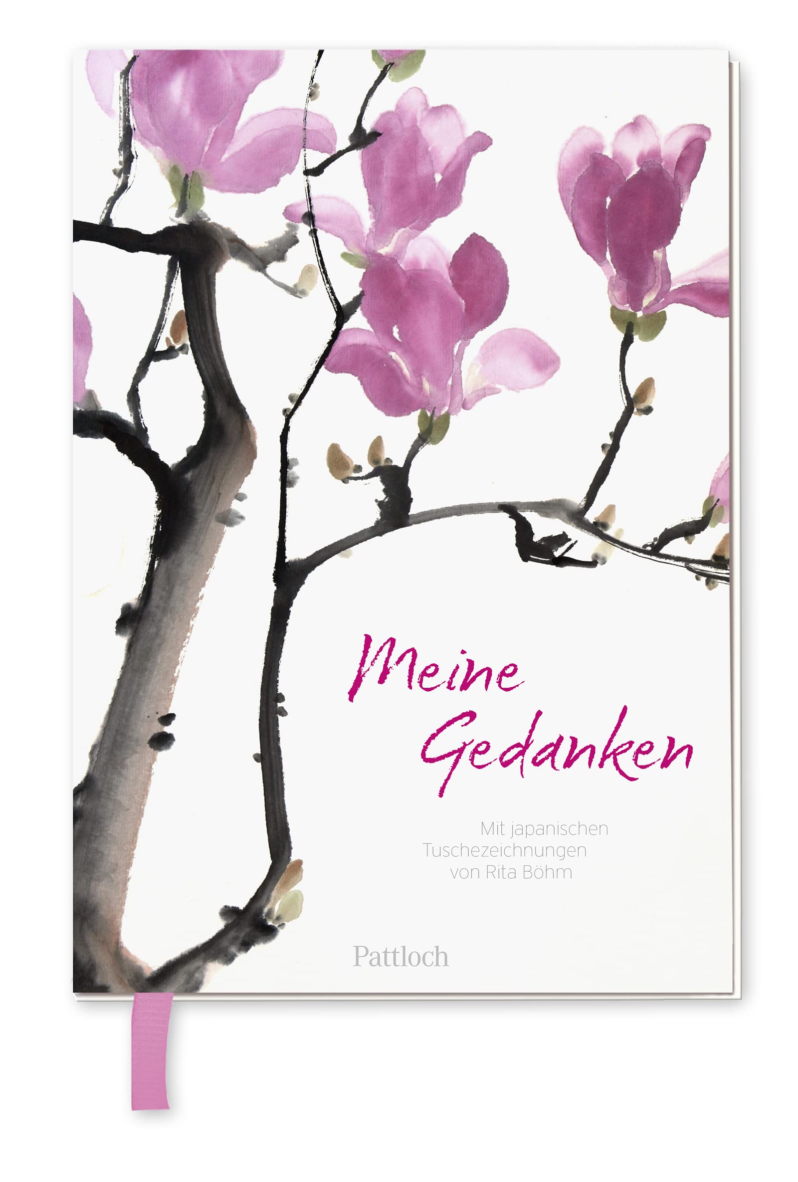 Die Poesie der Kirschblüte - Meine Gedanken: punktkariertes Notizbuch mit Tusch-Illustrationen, 14 x 21 cm Arts & Music