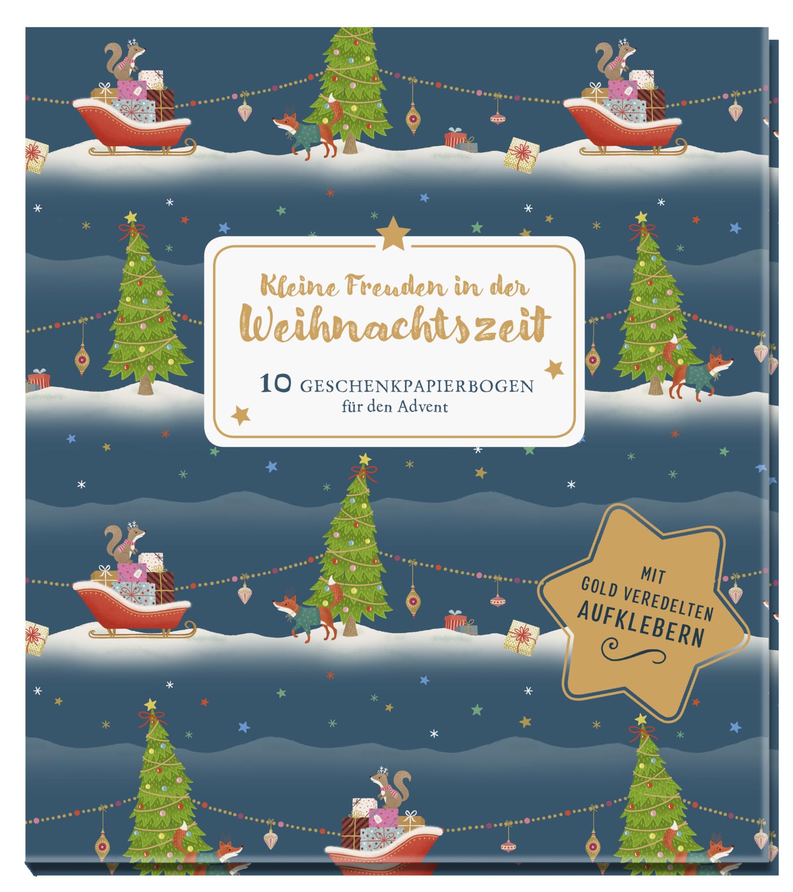 Kleine Freuden in der Weihnachtszeit: 10 Geschenkpapierbogen für den Advent Lifestyle