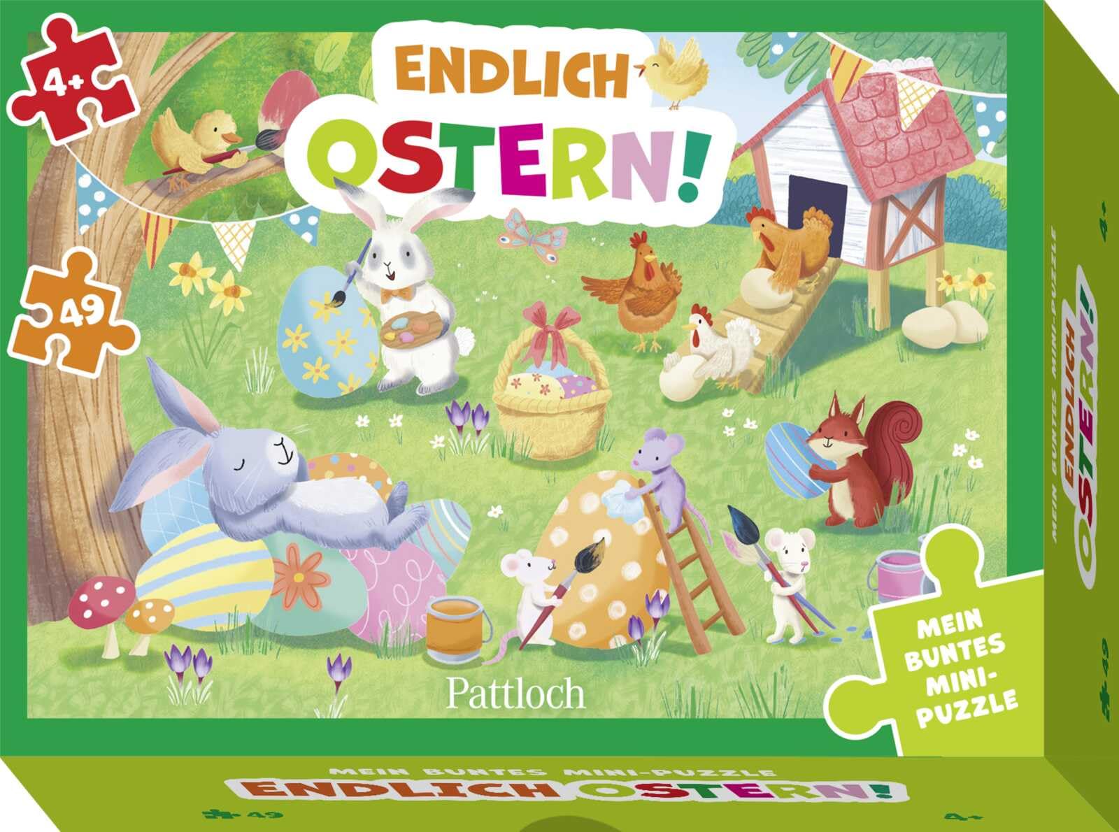 Mein buntes Mini-Puzzle - Endlich Ostern!: Oster-Puzzle für Kinder ab 4 Jahren mit 49 Teilen | Perfekt als Geschenk zu Ostern oder für das Osternest Posters