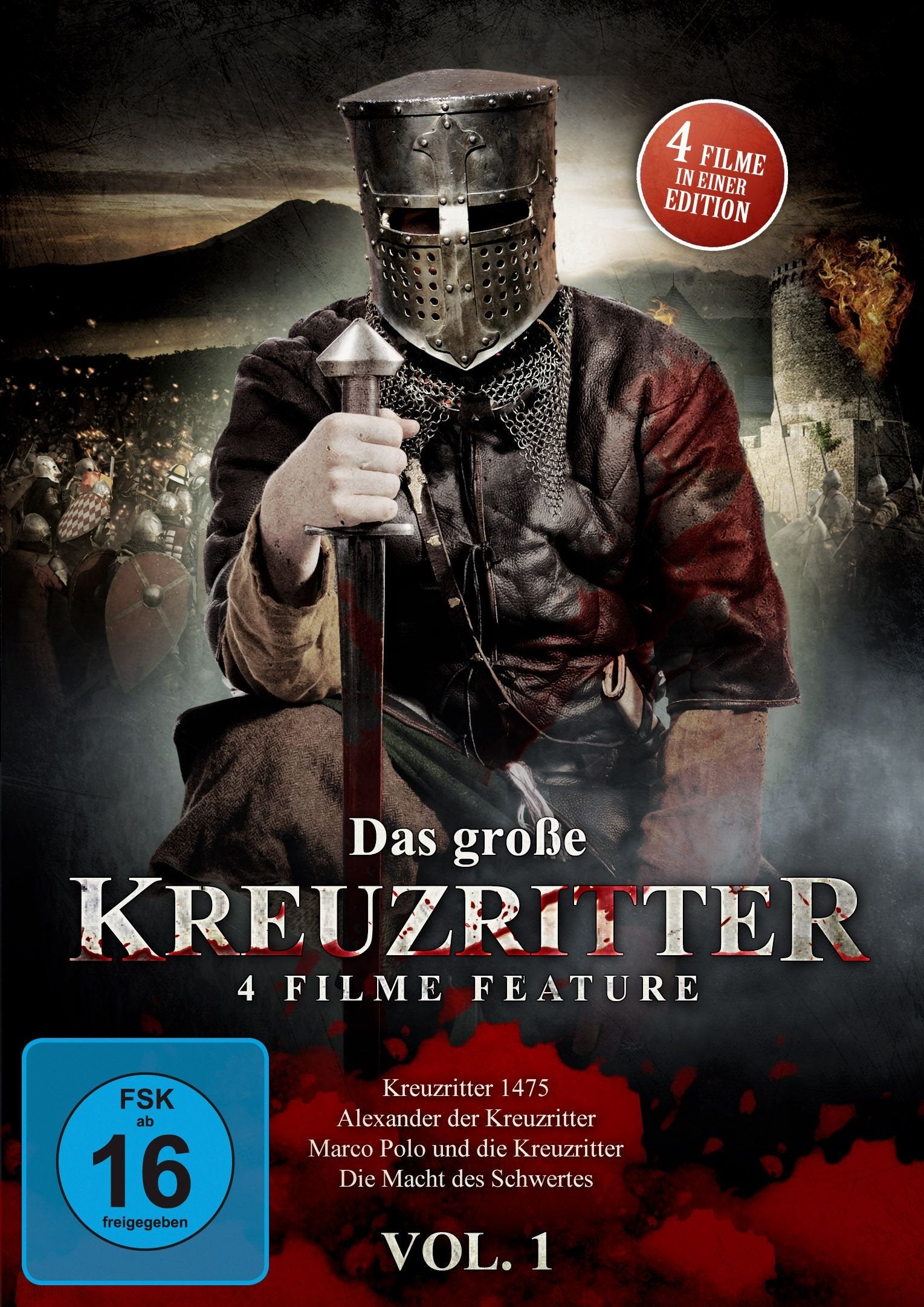 Das große Kreuzritter 4 Filme Feature Films