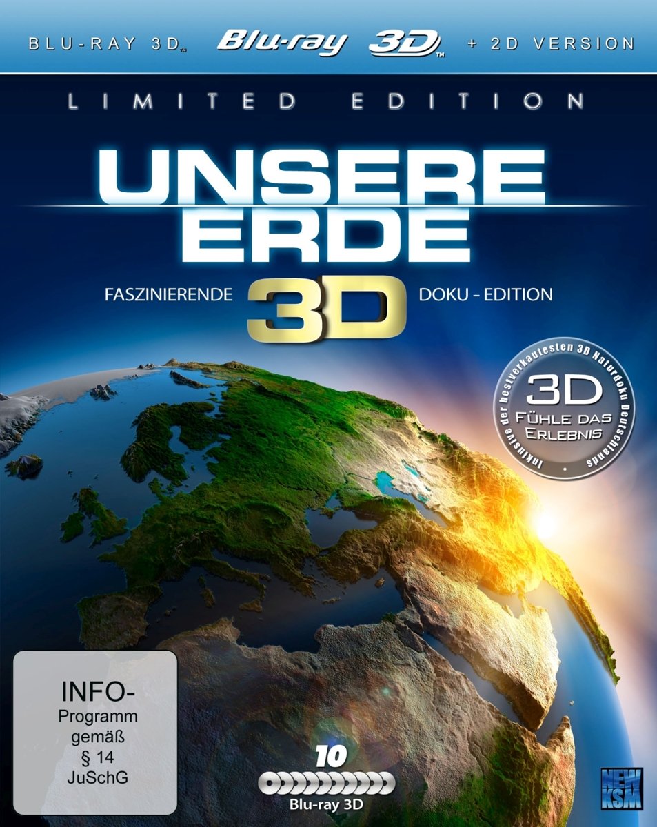 Unsere Erde 3D (10 Dokus Limited Special Edition) (Exklusiv bei Amazon.de) Films