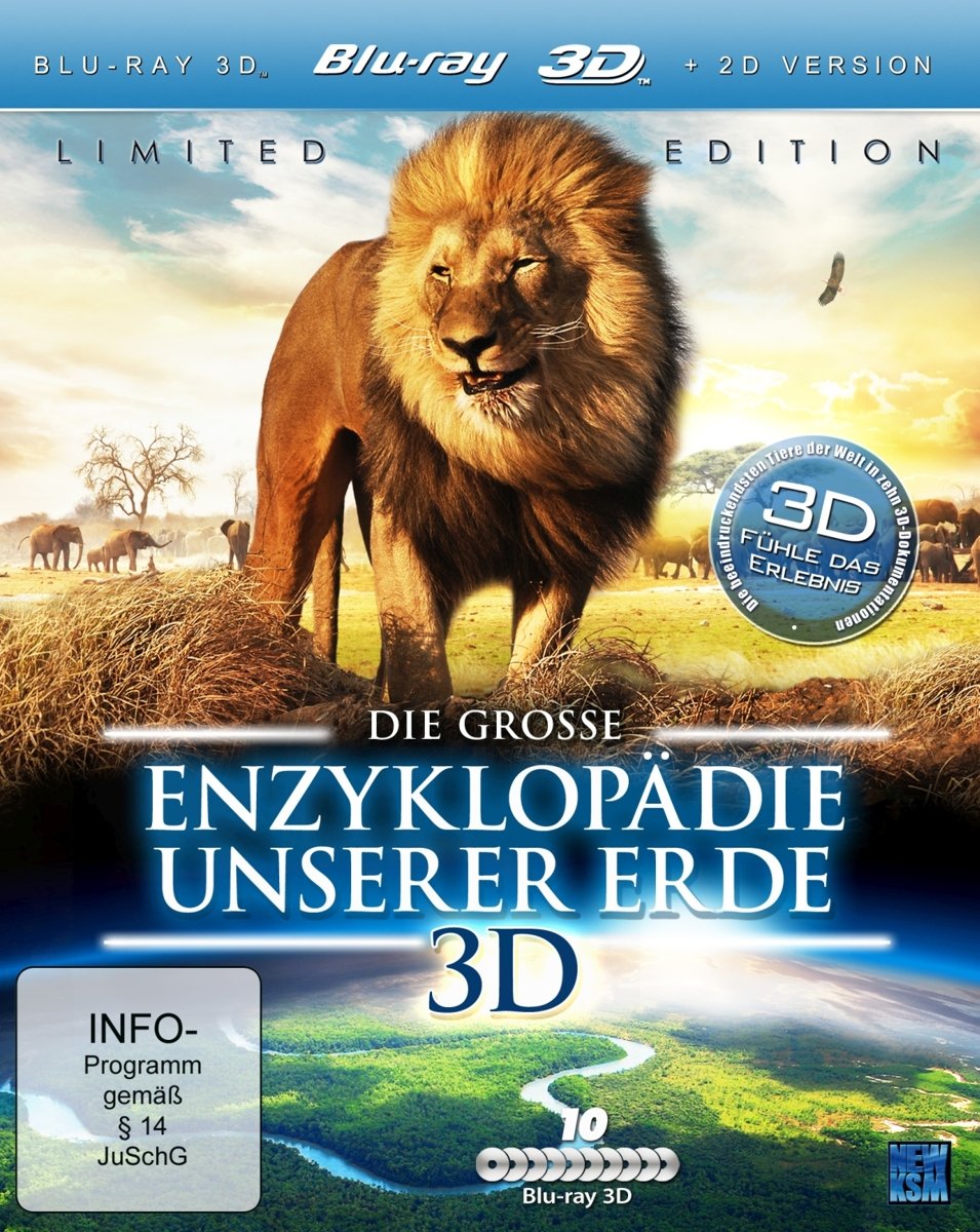 Die große Enzyklopädie unserer Erde 2D/3D (10 Real-3D Dokumentationen in einer limitierten Gesamt-Edition) Movies