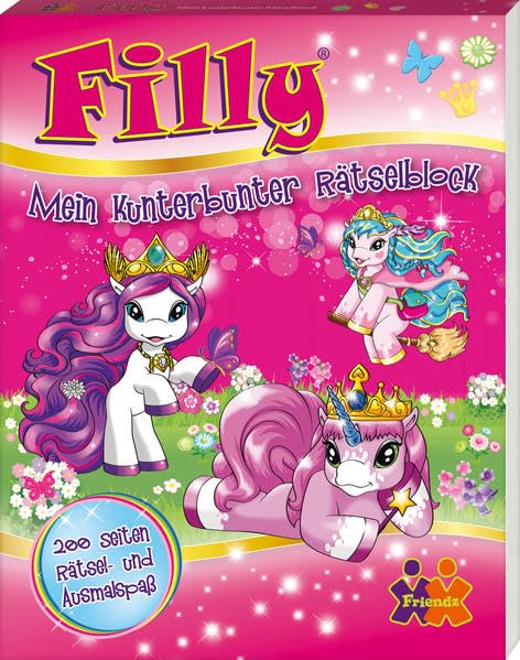 Filly. Mein kunterbunter Rätselblock: Rätsel- und Ausmalspaß Tiptoi & Games