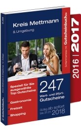 Gutscheinbuch Mettmann & Umgebung 2016/17 14. Auflage - gültig ab sofort bis 31.01.2018 Books