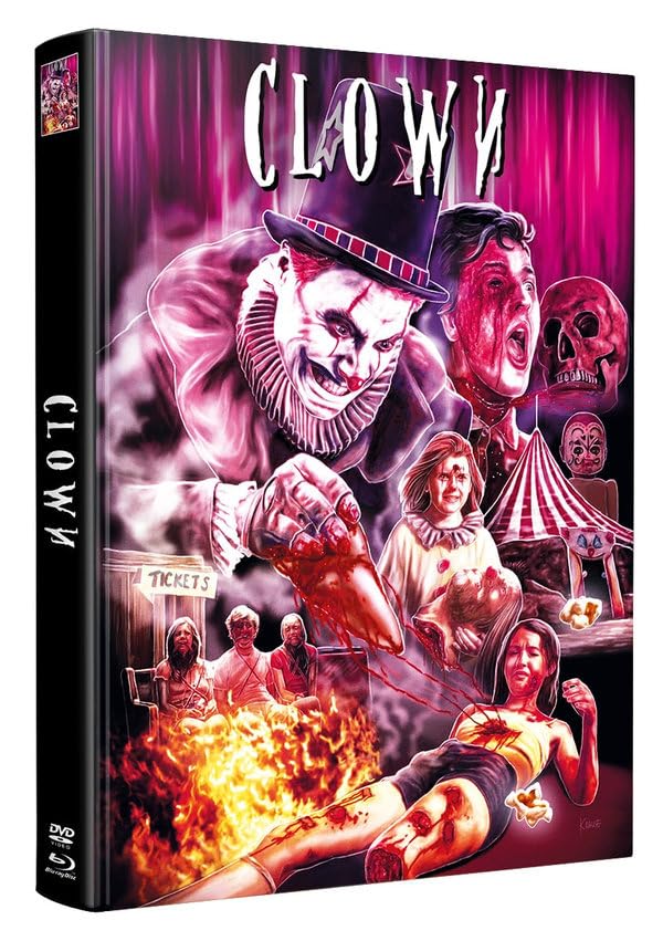 Clown - Willkommen im Kabinett des Schreckens - Mediabook Wattiert - Limited Edition auf 500 Stück (Blu-ray+Bonus-DVD mit weiterem Horrorfilm) Movies