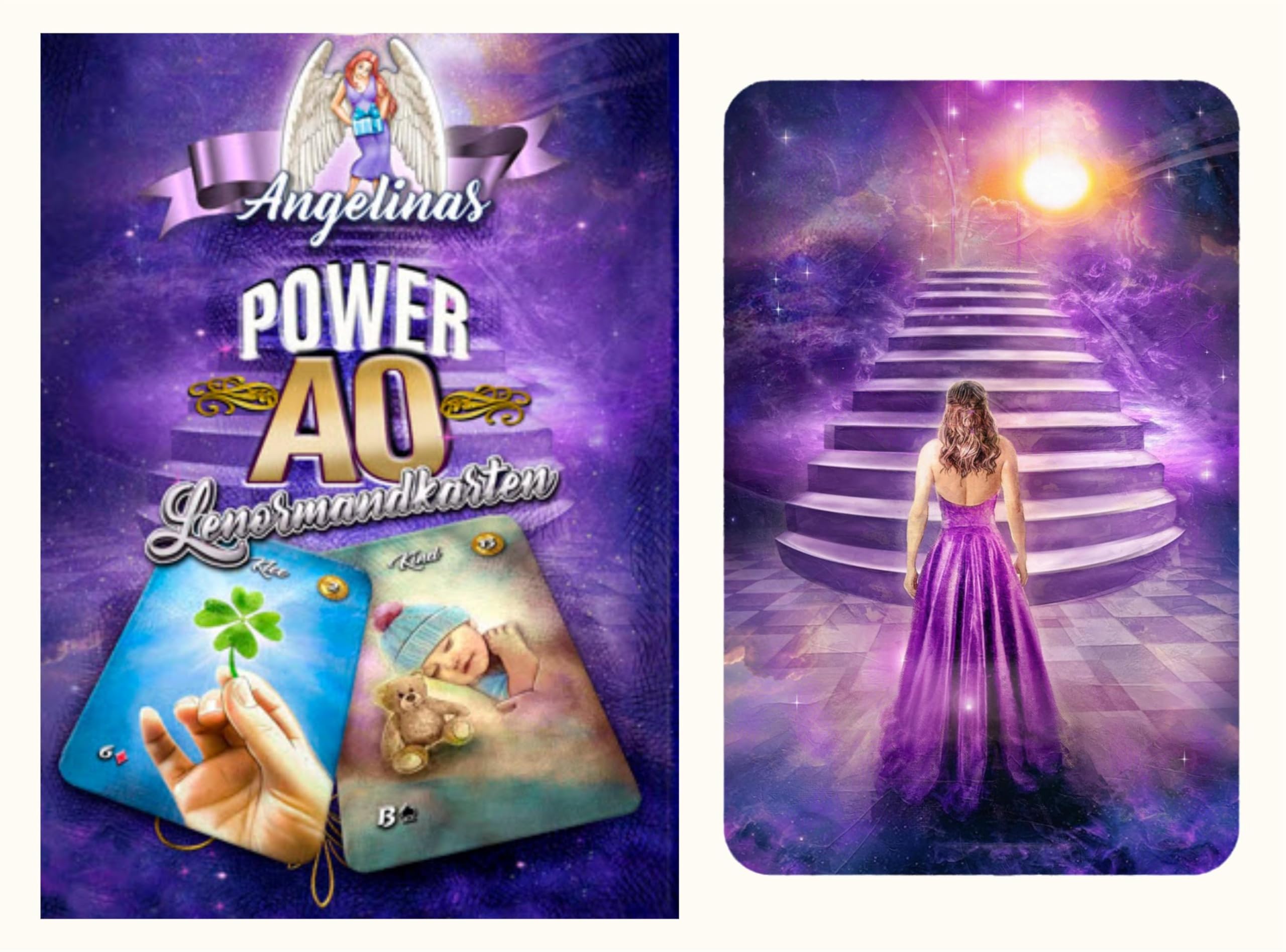 Power AO Lenormandkarten: (Größe 5,9 x 9,1cm - ohne weißen Rand - 40 Karten plus 3 Tauschmotive) Religion & Esotericism