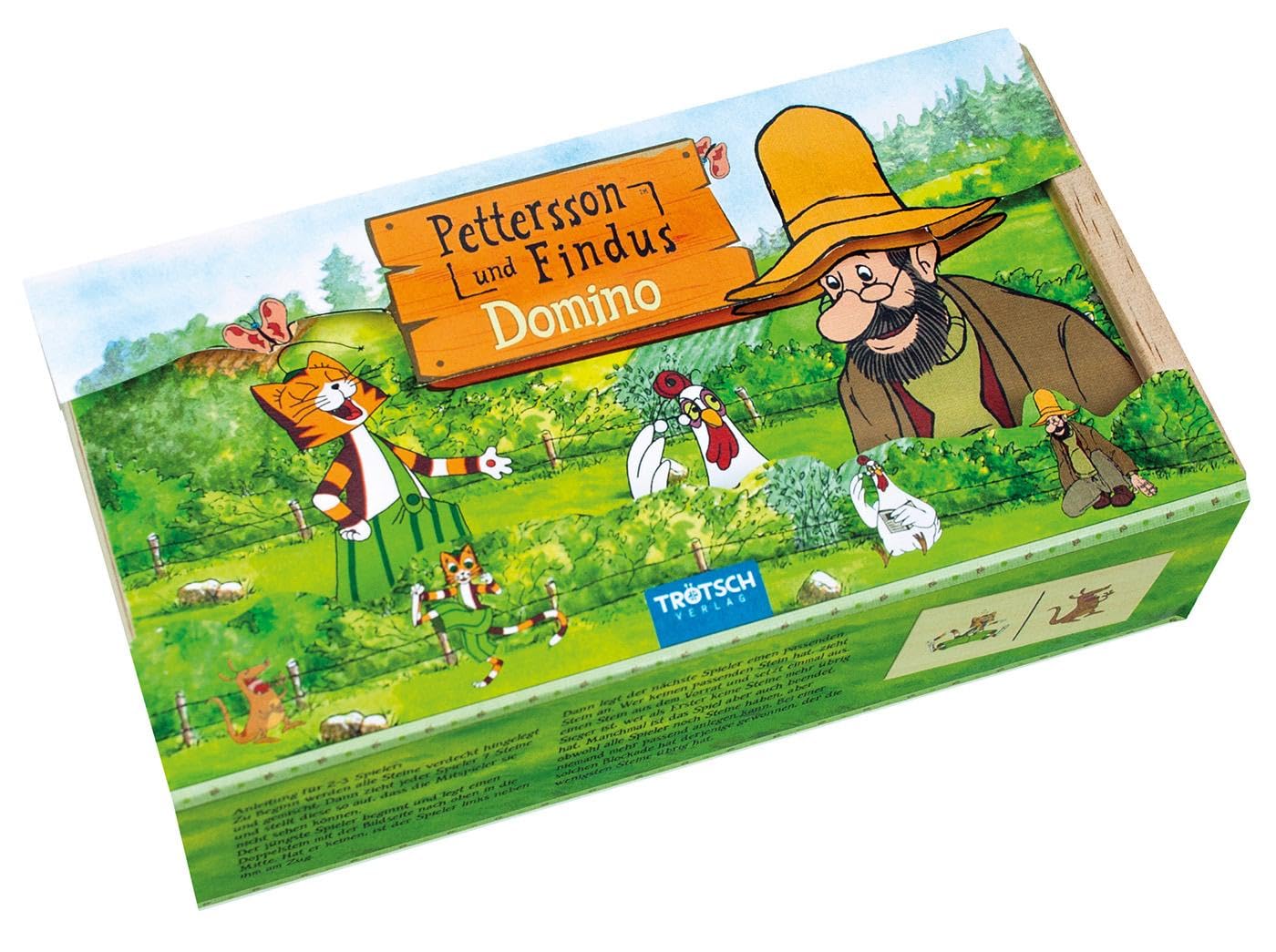 Pettersson & Findus Holz-Domino: in praktischer Holzbox mit Schieber (Pettersson und Findus) book
