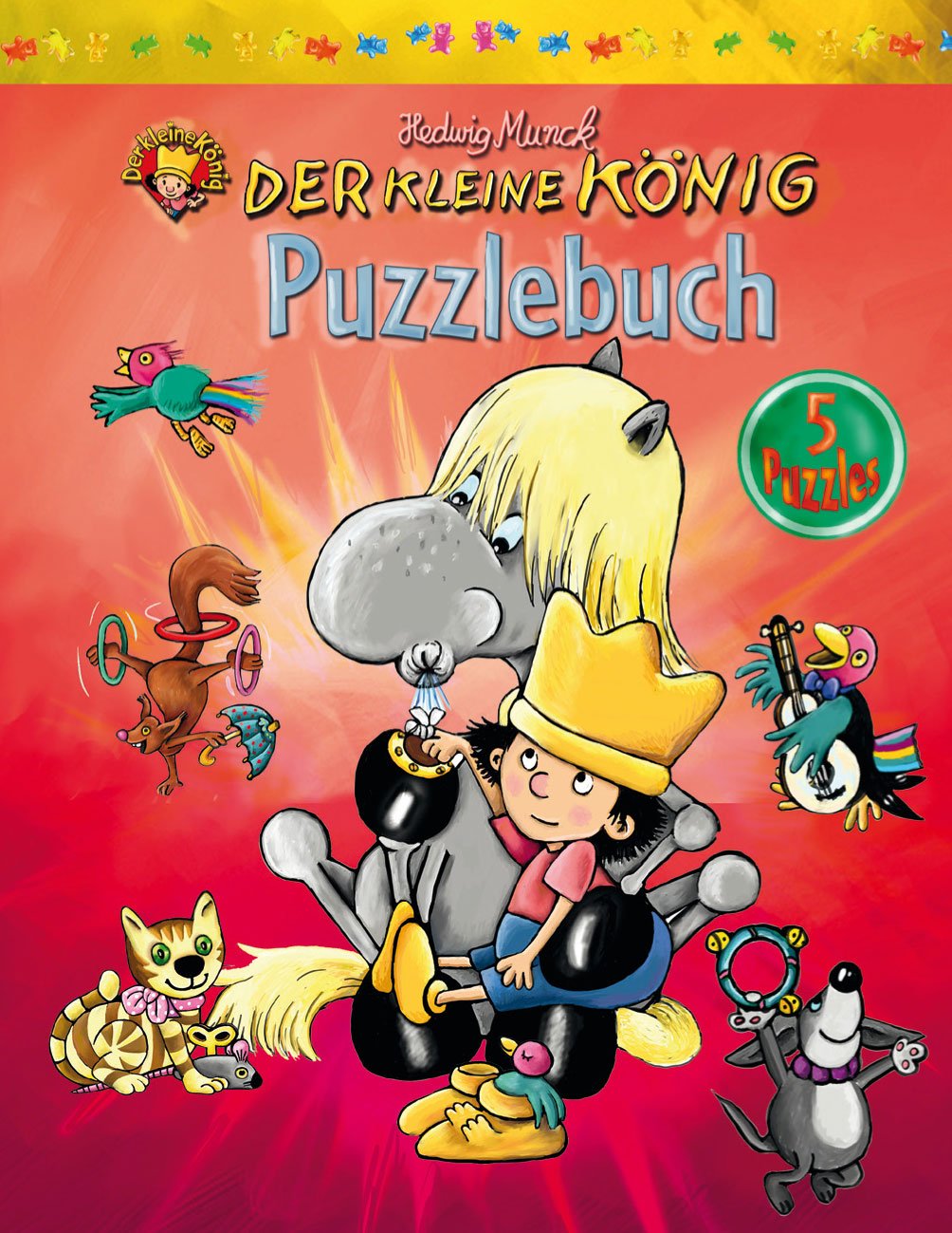 Puzzlebuch "Der kleine König". 5 Puzzle Non-fiction