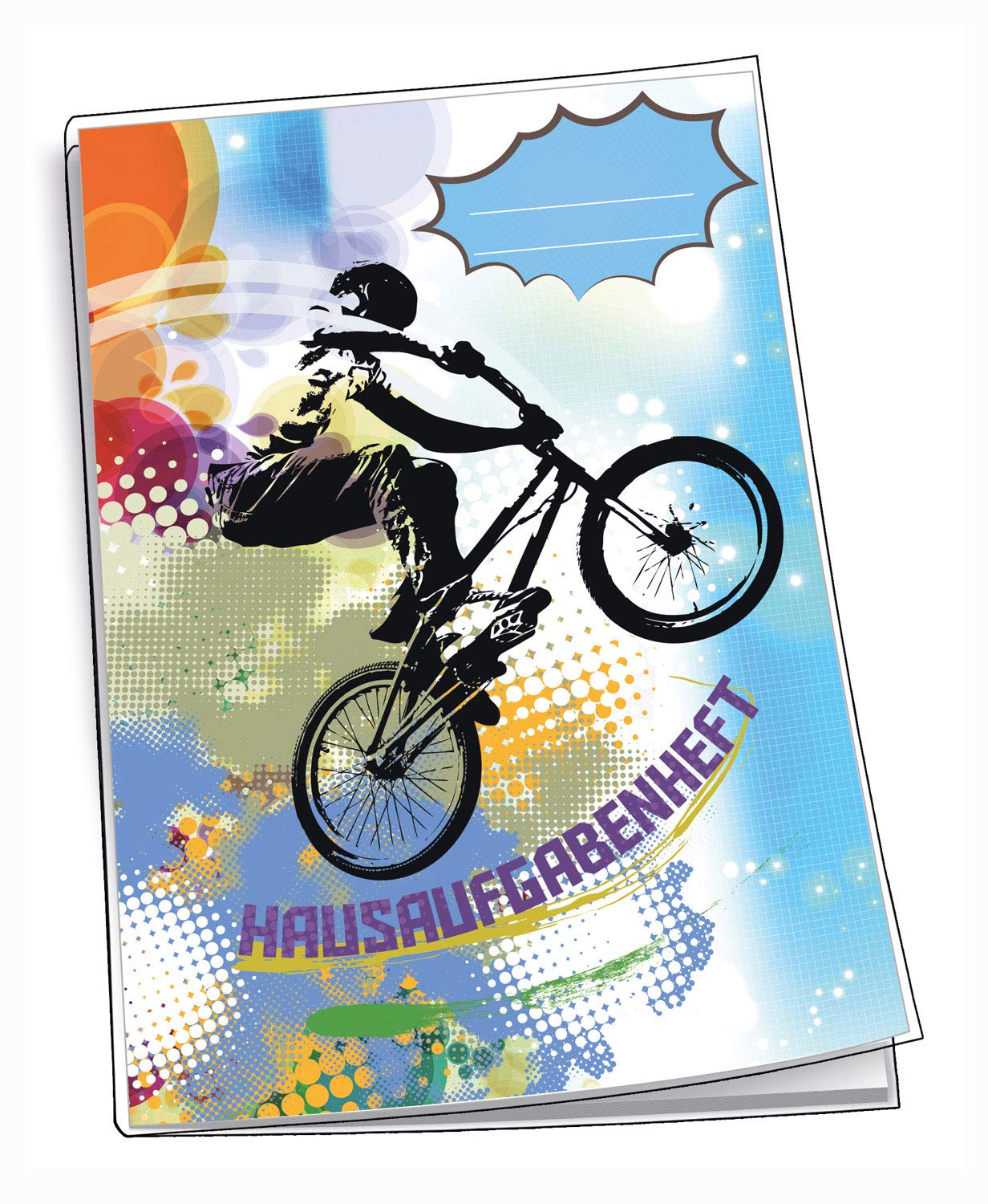 Trötsch Verlag 201740N - Hausaufgabenheft DIN A5, BMX, 96 Seiten, mit Klarsichtumschlag Children's books
