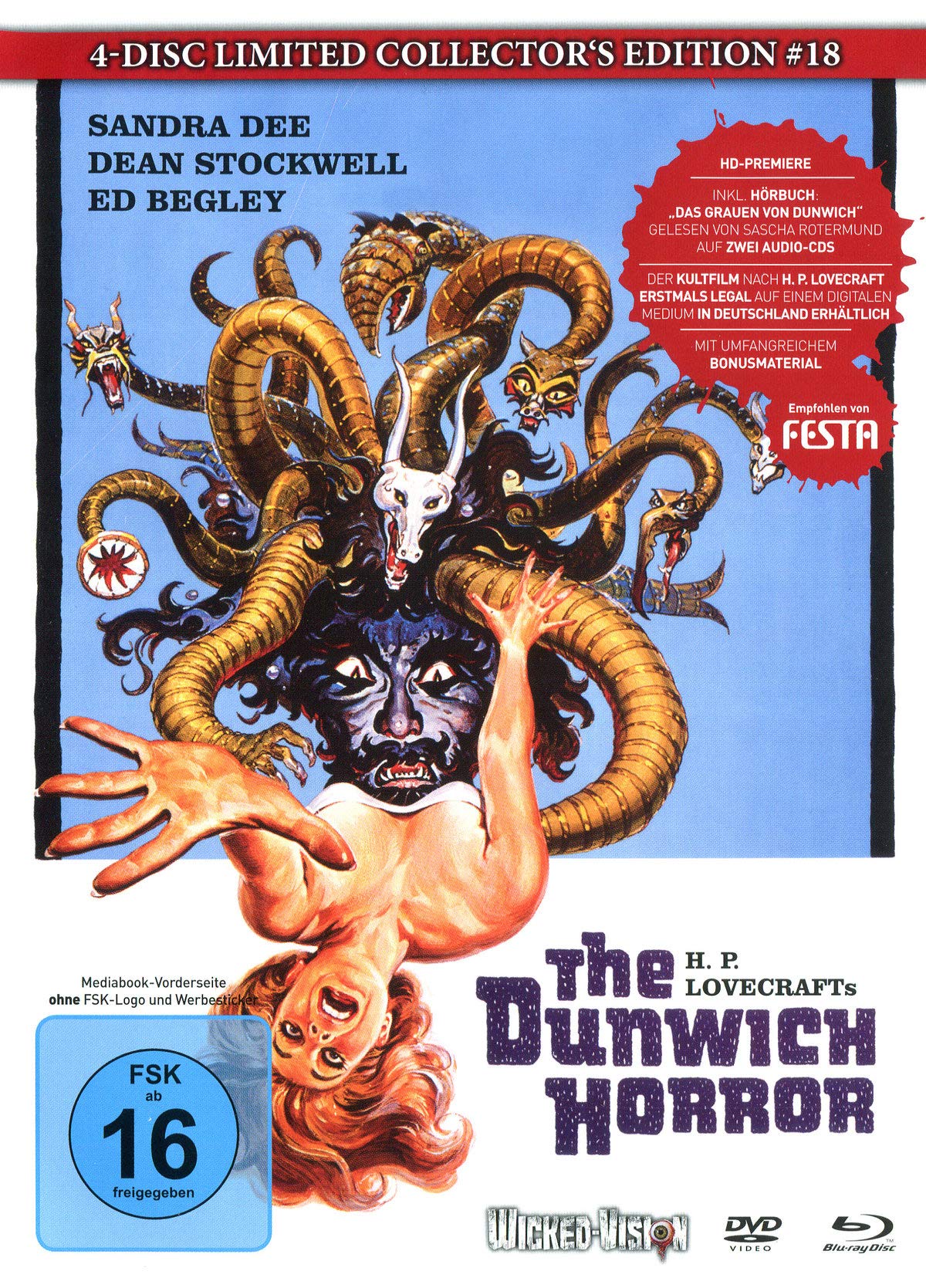 The Dunwich Horror - 4-Disc Limited Collector's Edition Nr.18 (Blu-ray + DVD + 2 Audio CDs) - Limitiertes Mediabook auf 333 Stück, Cover A Movies