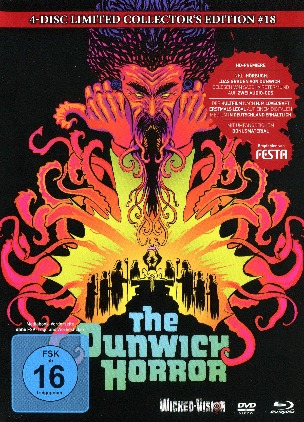 The Dunwich Horror - 4-Disc Limited Collector's Edition Nr.18 (Blu-ray + DVD + 2 Audio CDs) - Limitiertes Mediabook auf 333 Stück, Cover C Movies