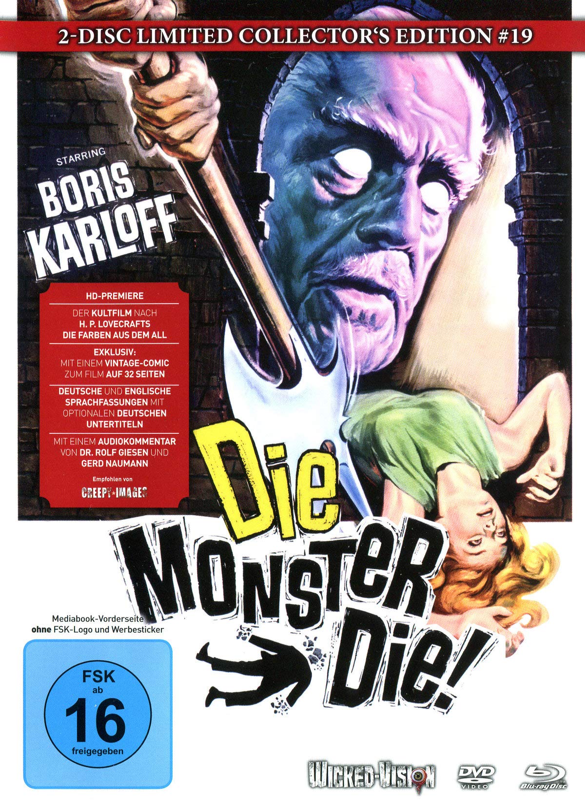 Die, Monster, Die! (Das Grauen auf Schloss Witley) - 2-Disc Limited Collector's Edition Nr.19 (Blu-ray + DVD) - Limitiertes Mediabook auf 222 Stück, Cover C Movies