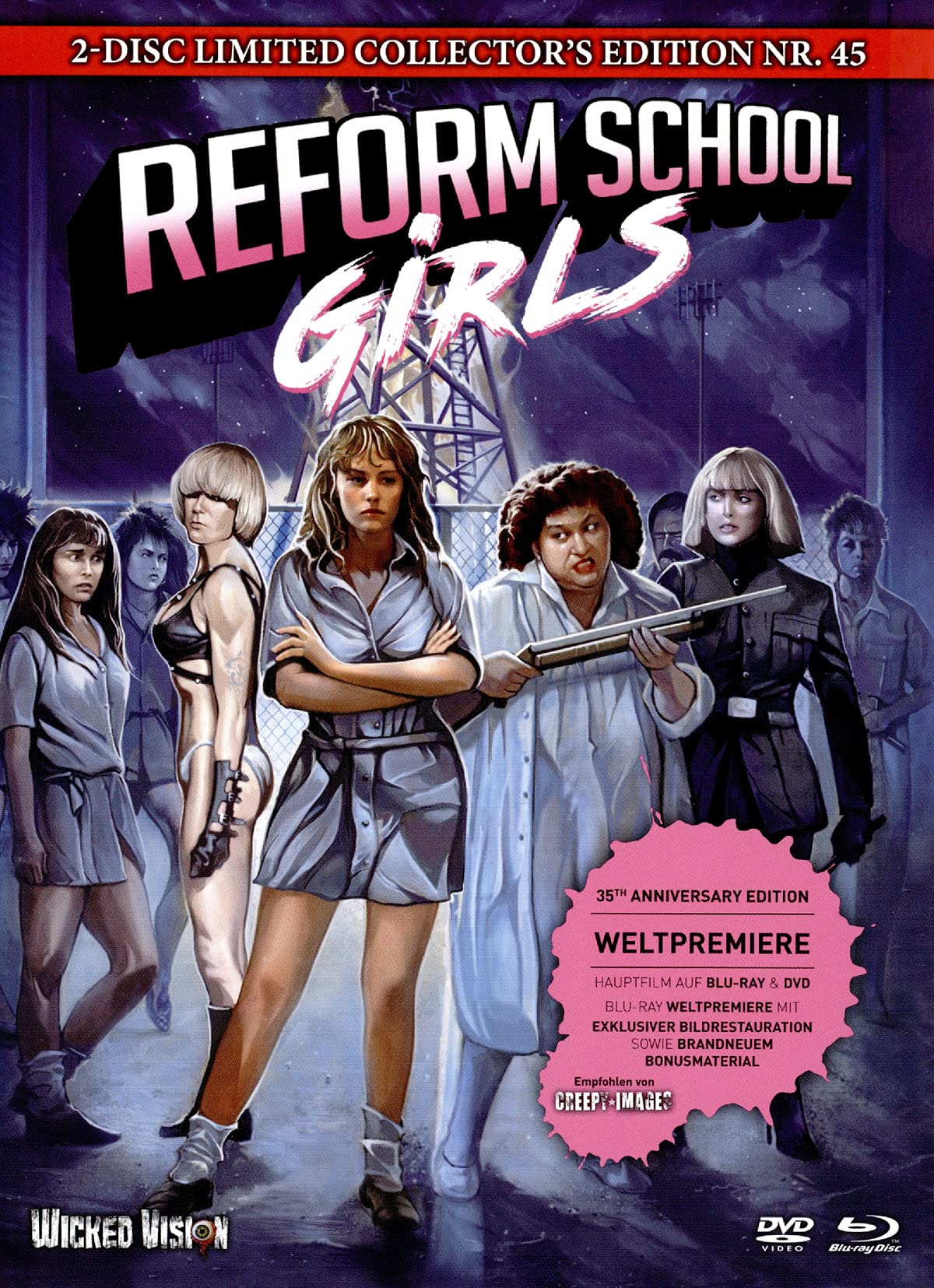Reform School Girls - Mediabook - Cover C - 2-Disc Limited Collector's Edition Nr. 45 - Limitiert auf 333 Stück (+ DVD) Movies