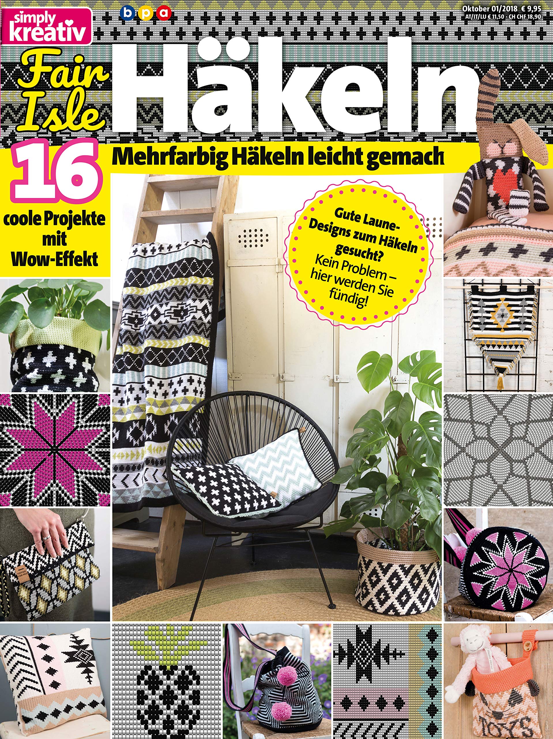 simply kreativ – Fair Isle Häkeln: 16 coole Projekte mit Wow-Effekt. Mehrfarbig Häkeln leicht gemacht Hobbies & Crafts