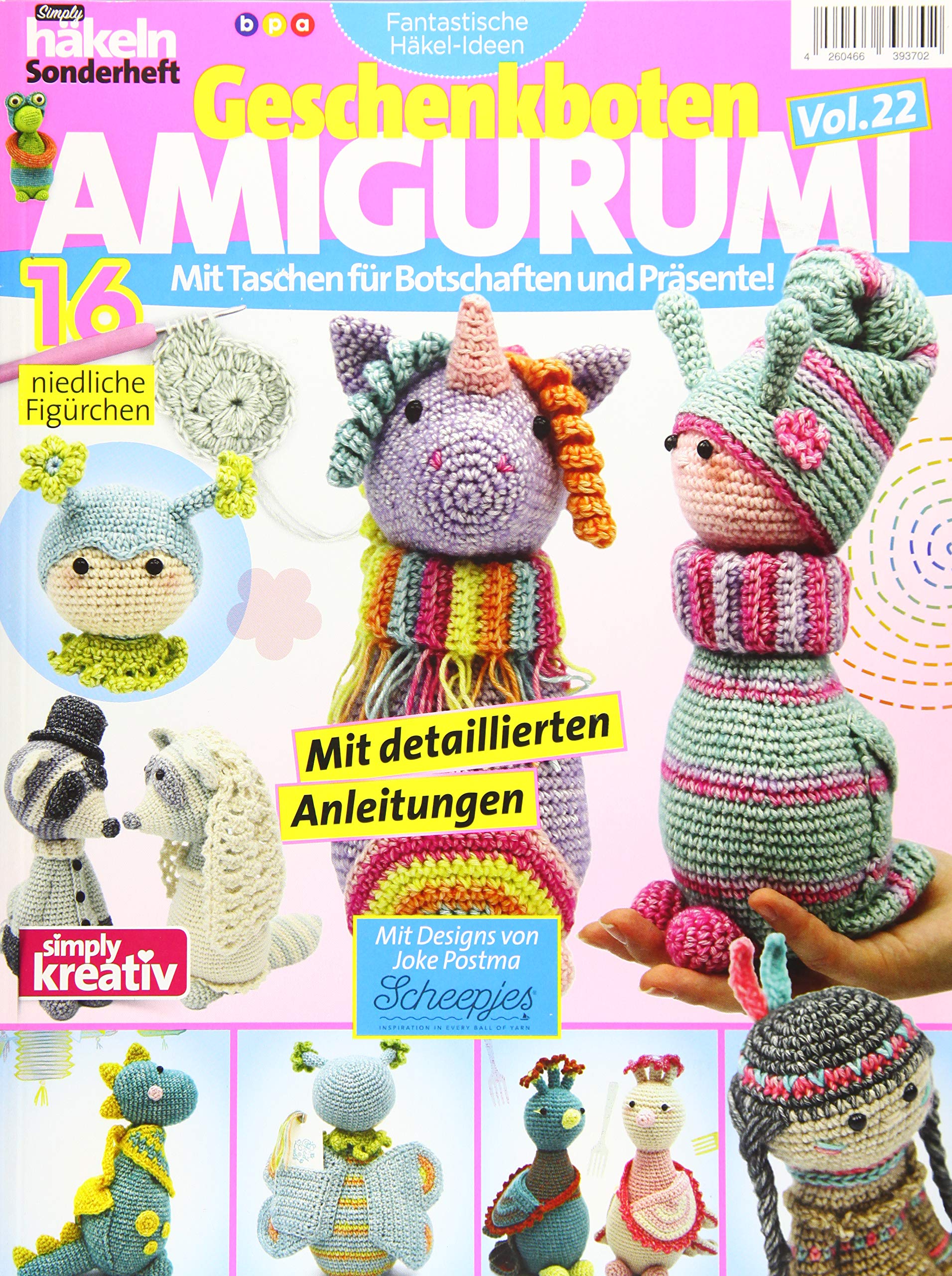 Fantastische Häkel-Ideen: Geschenkboten AMIGURUMI Vol. 22: Mit Taschen für Botschaften und Präsente! Hobbies & Crafts