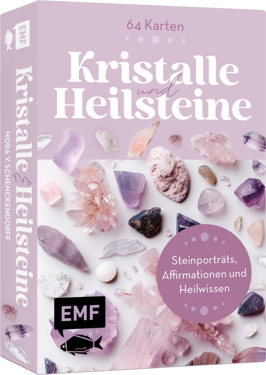 Kartenbox: Die Kraft der Kristalle und Heilsteine: 64 Karten mit Steinporträts, Affirmationen und Heilwissen Health, Nutrition & Fitness