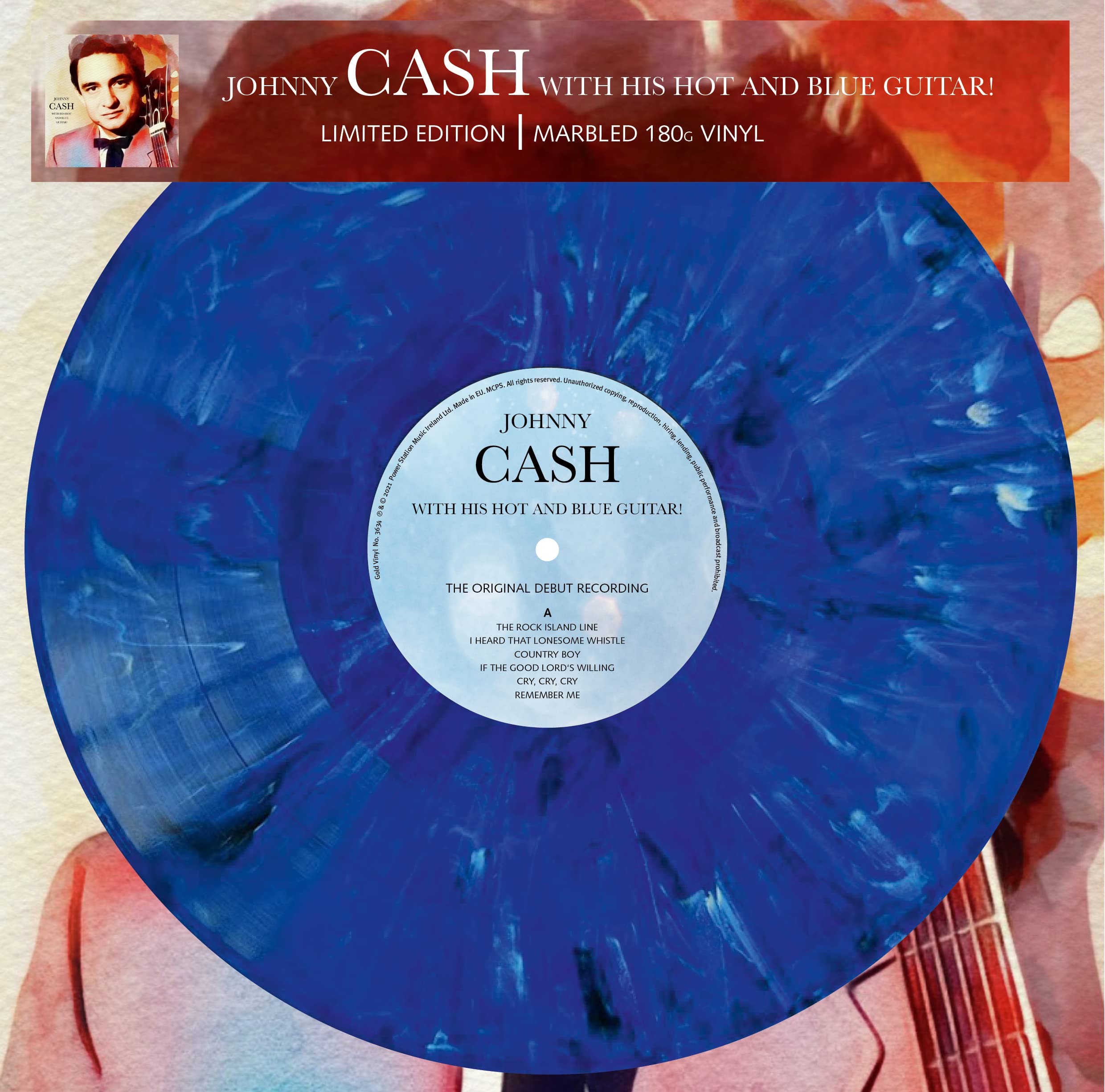 Johnny Cash With His Hot And Blue Guitar (Original Debut Recording) - Limitiert - 180gr. marbled, Magic Pop