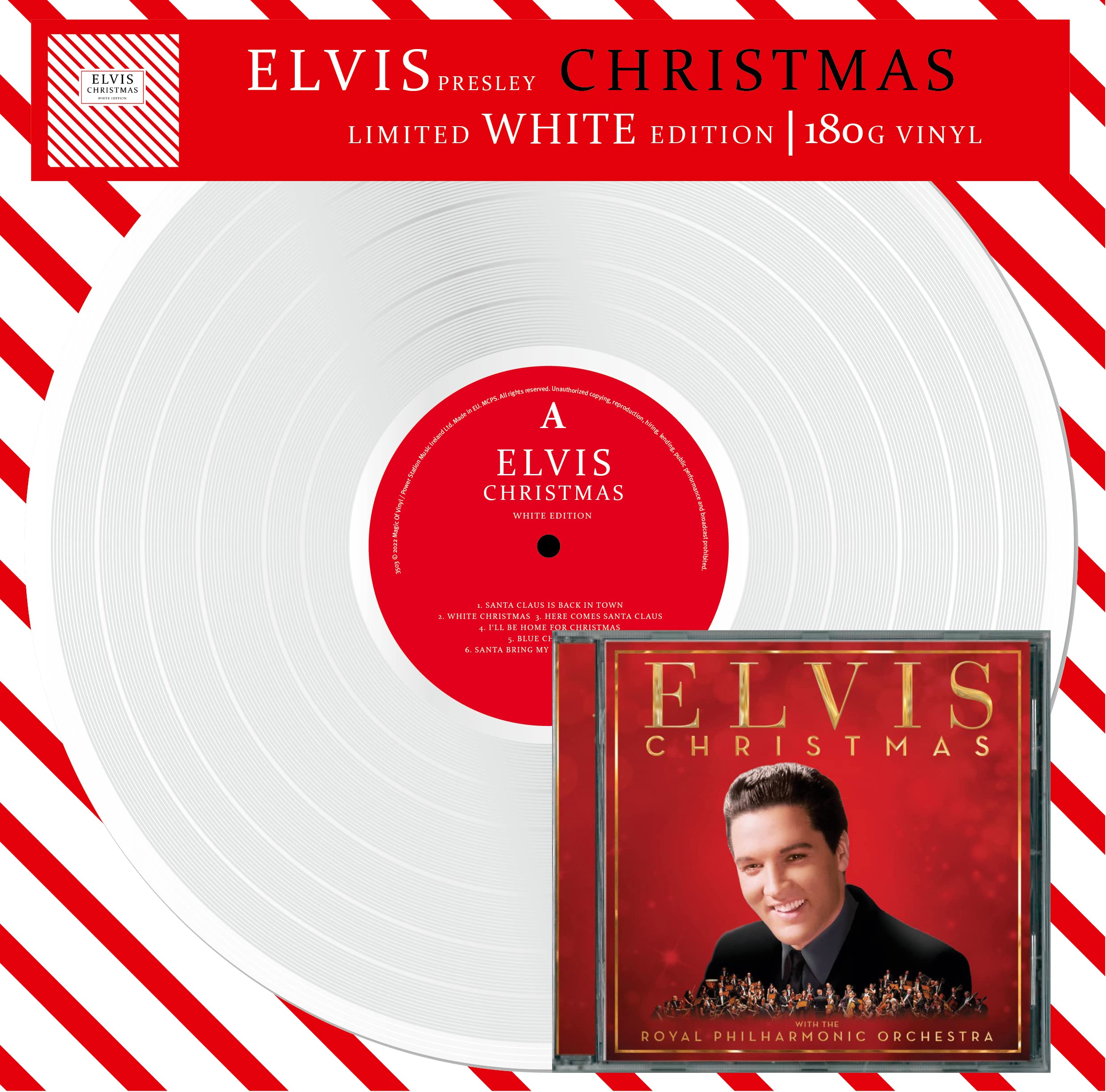 Elvis Presley- Christmas Magic Plus / Schallplatte + Compact Disc / Geschenk / Limitiert - 180gr. weiß Other music genres