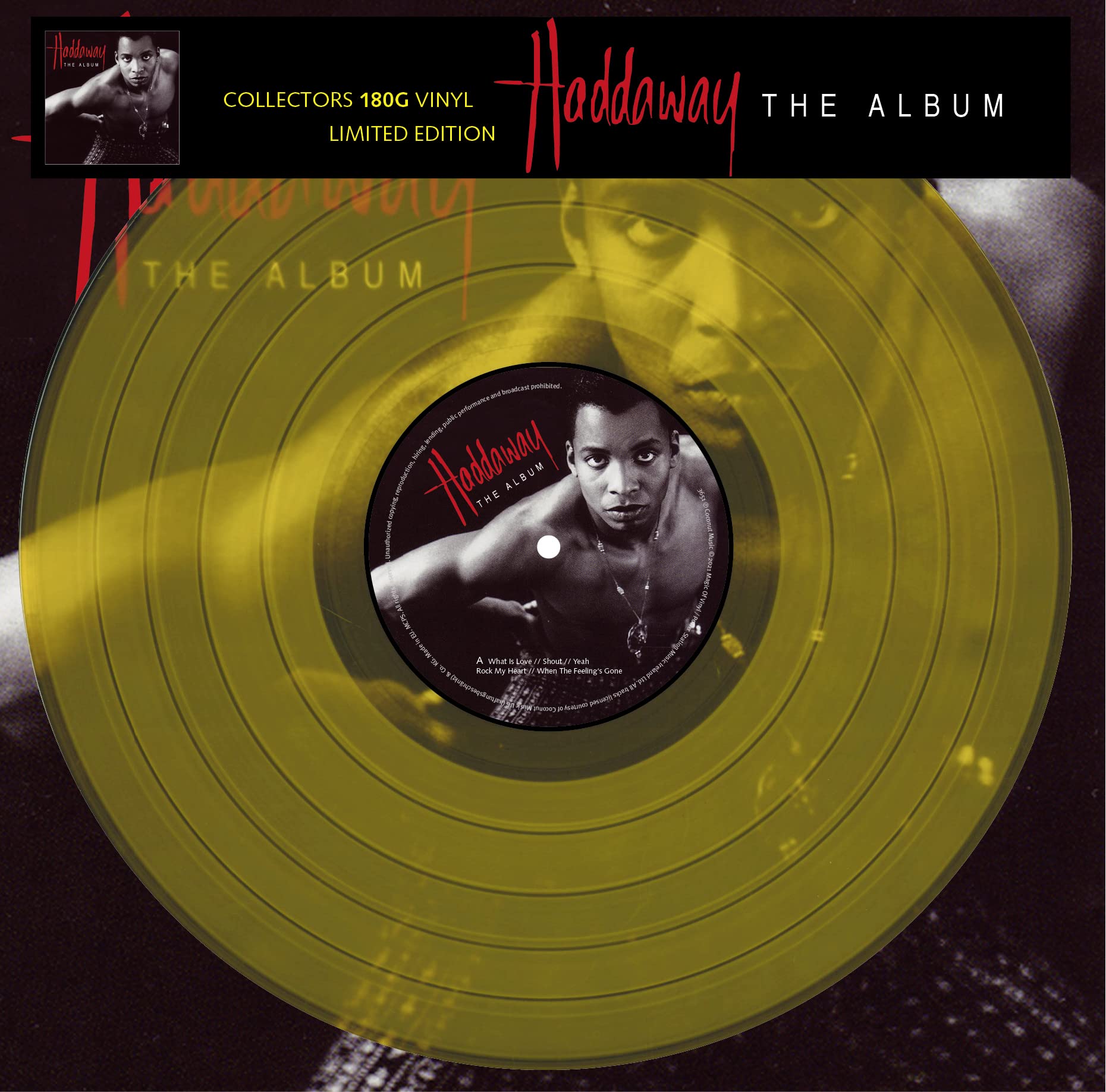 Haddaway - The Album - 180gr transparent yellow (What Is Love…) Pop