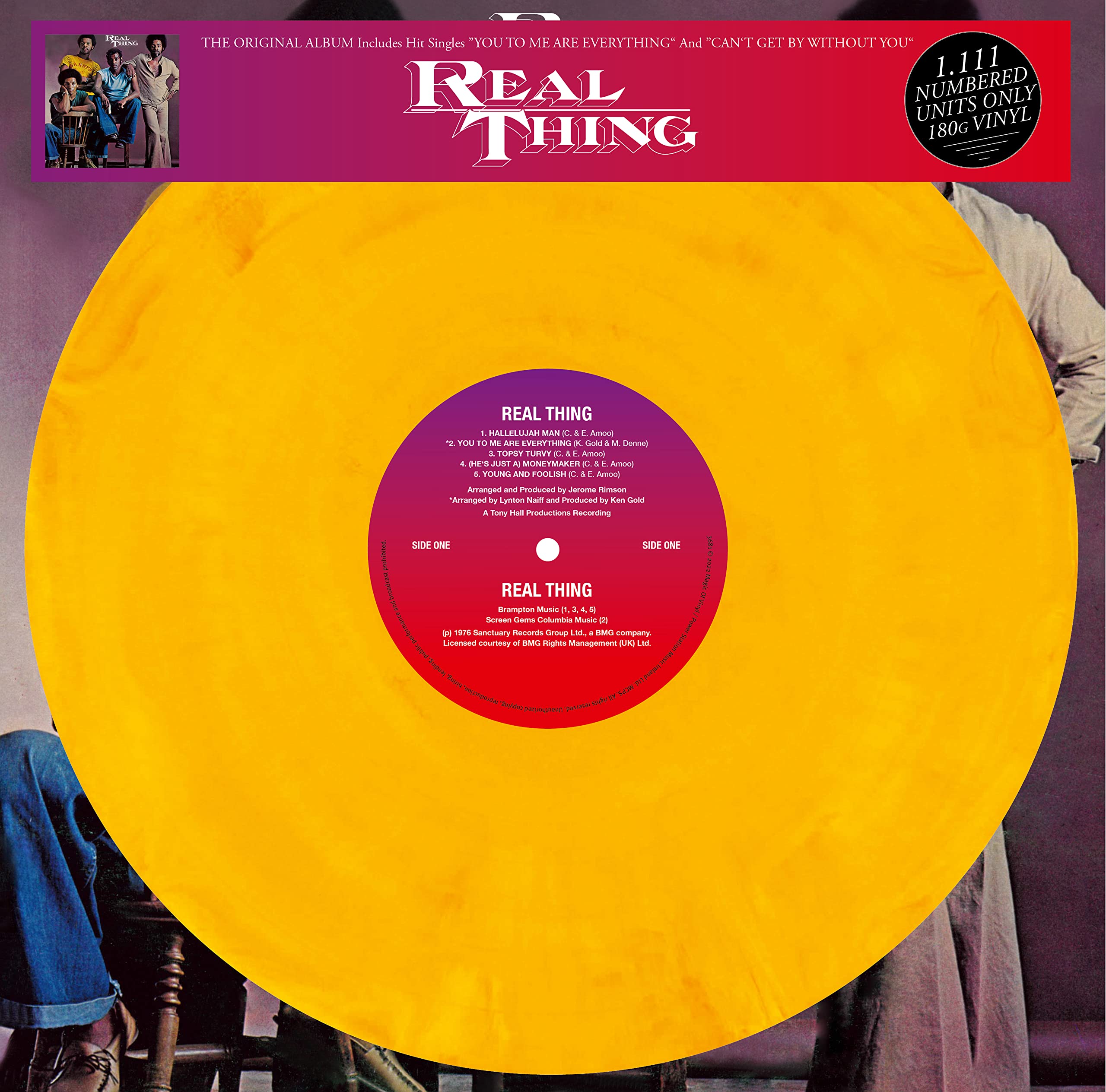 Real Thing - The Original Album - Limitiert und 1111 Stück nummeriert - 180gr. marbled Funk, R&B & Soul